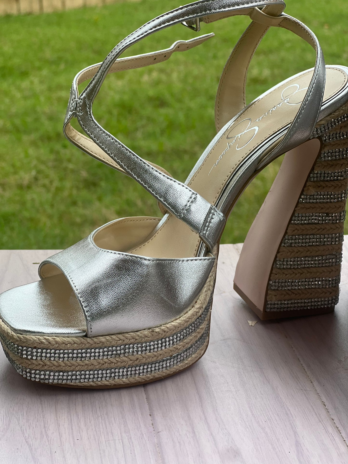Jessica Simpson platform sandal.