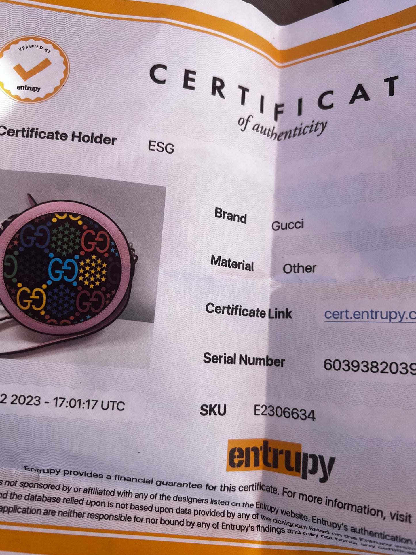 Gucci Psychedelic Supreme Crossbody NEW