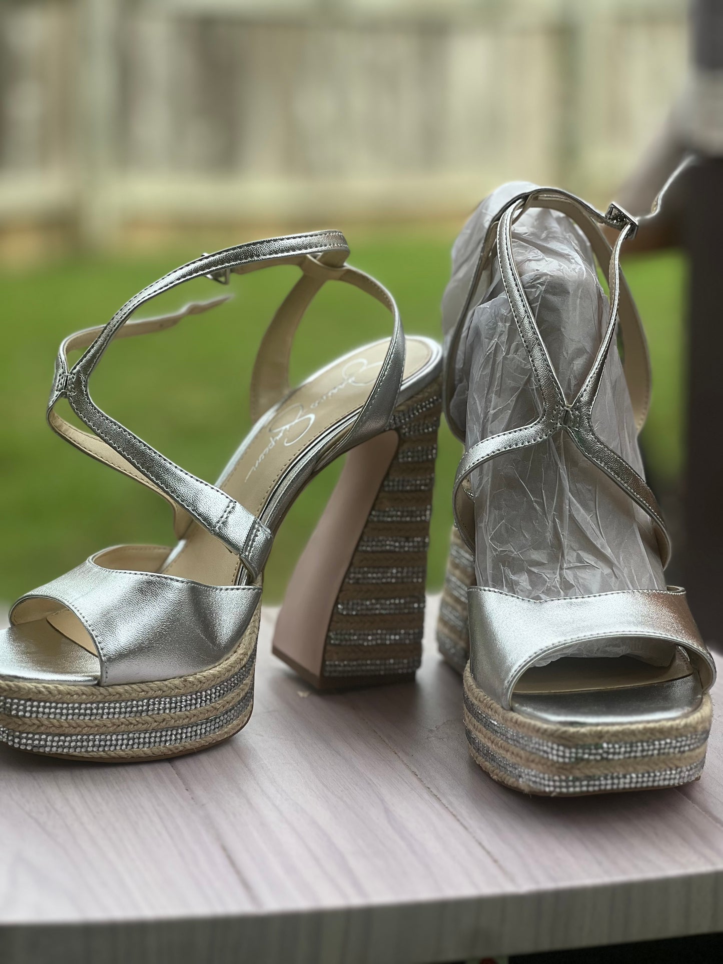 Jessica Simpson platform sandal.