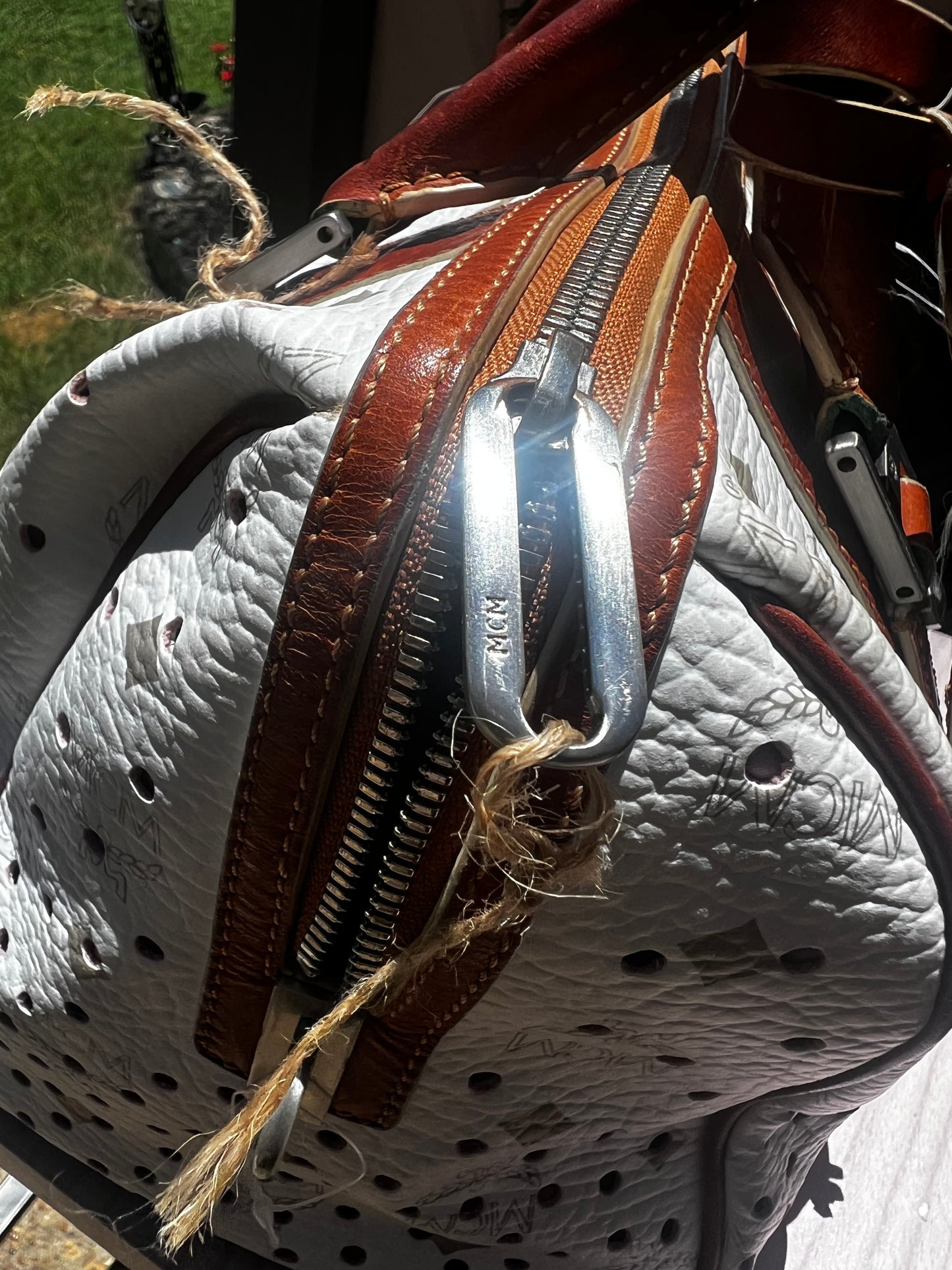 MCM Boston Bag With Lock And Key