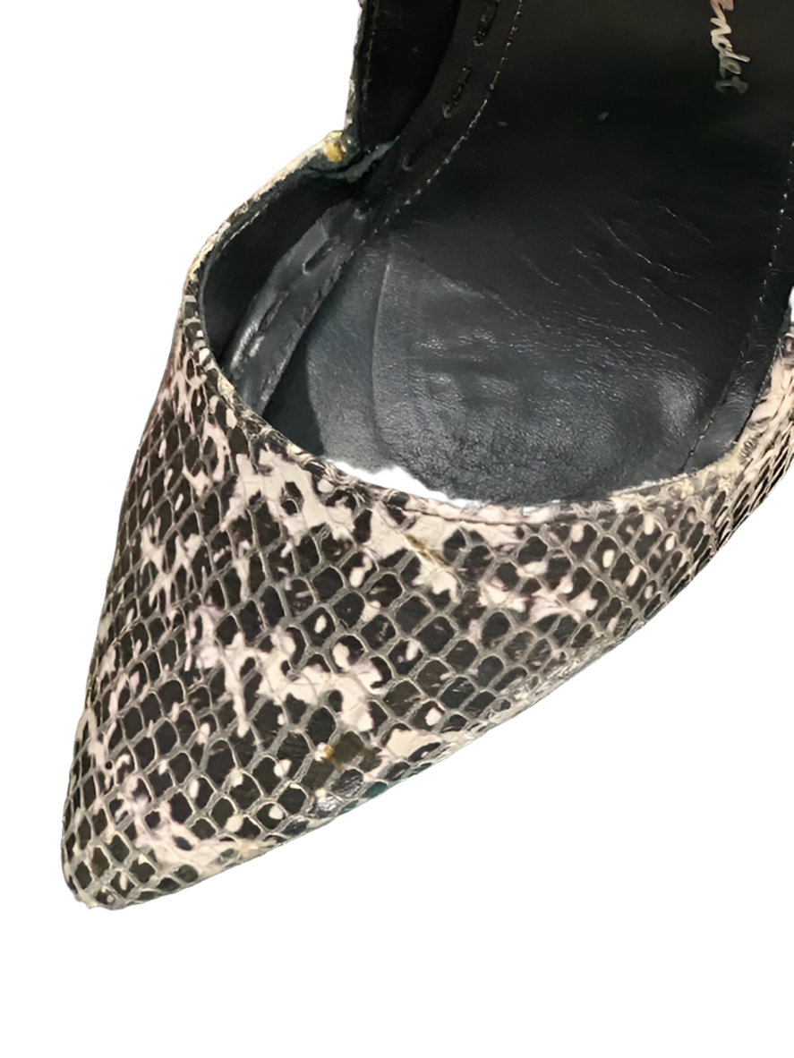 Alice And Olivia Black White Snakeskin Pump Size 8