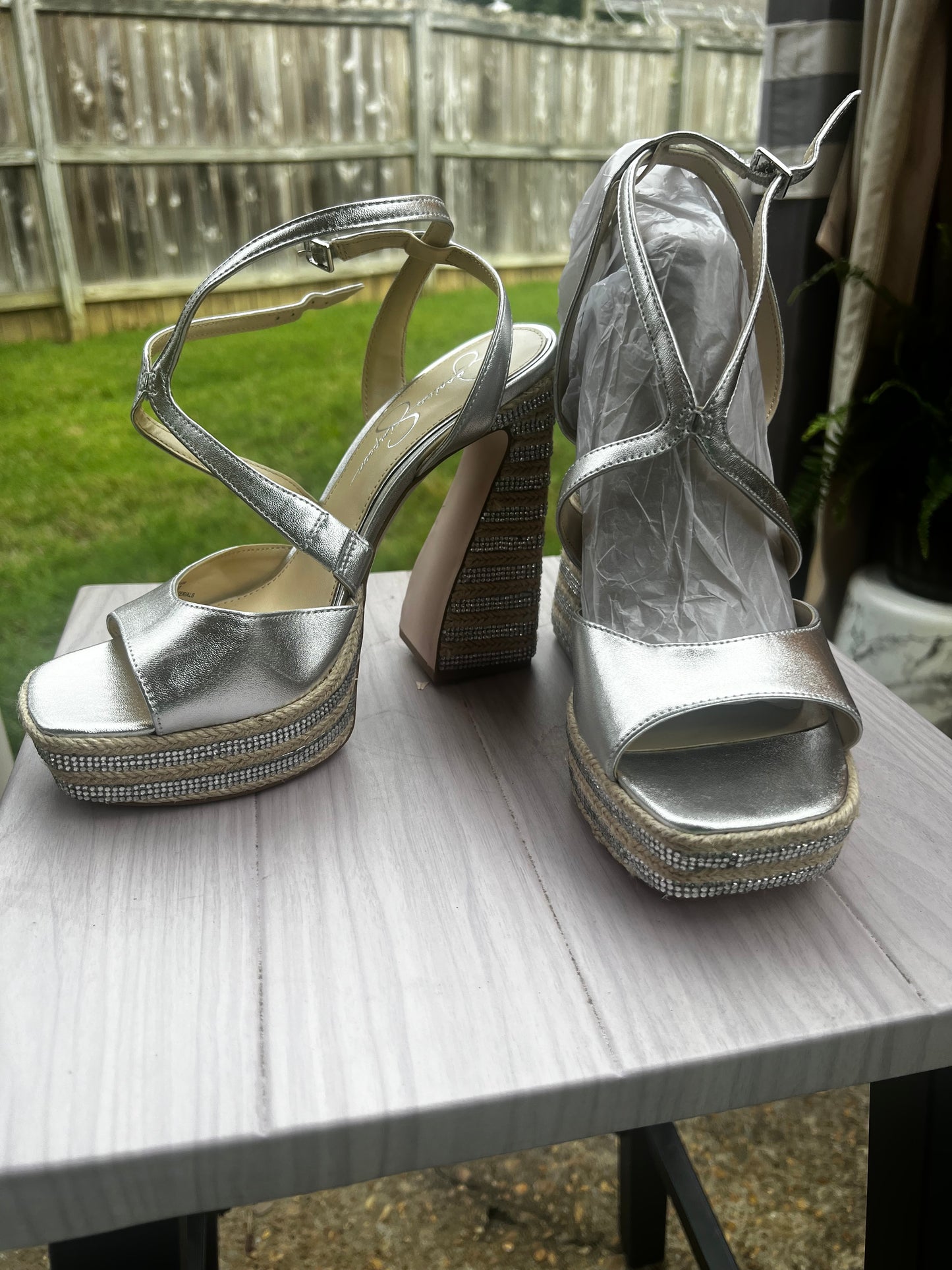Jessica Simpson platform sandal.