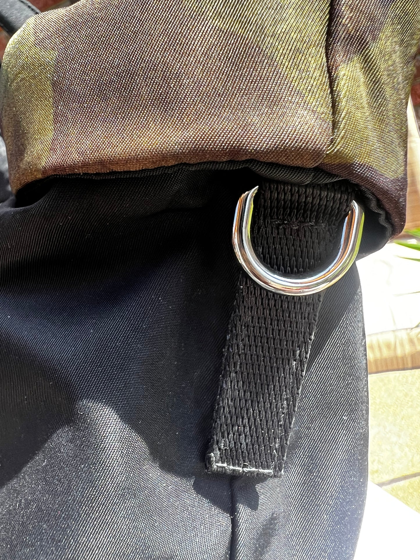 Prada Reversible Camouflage Black Tote