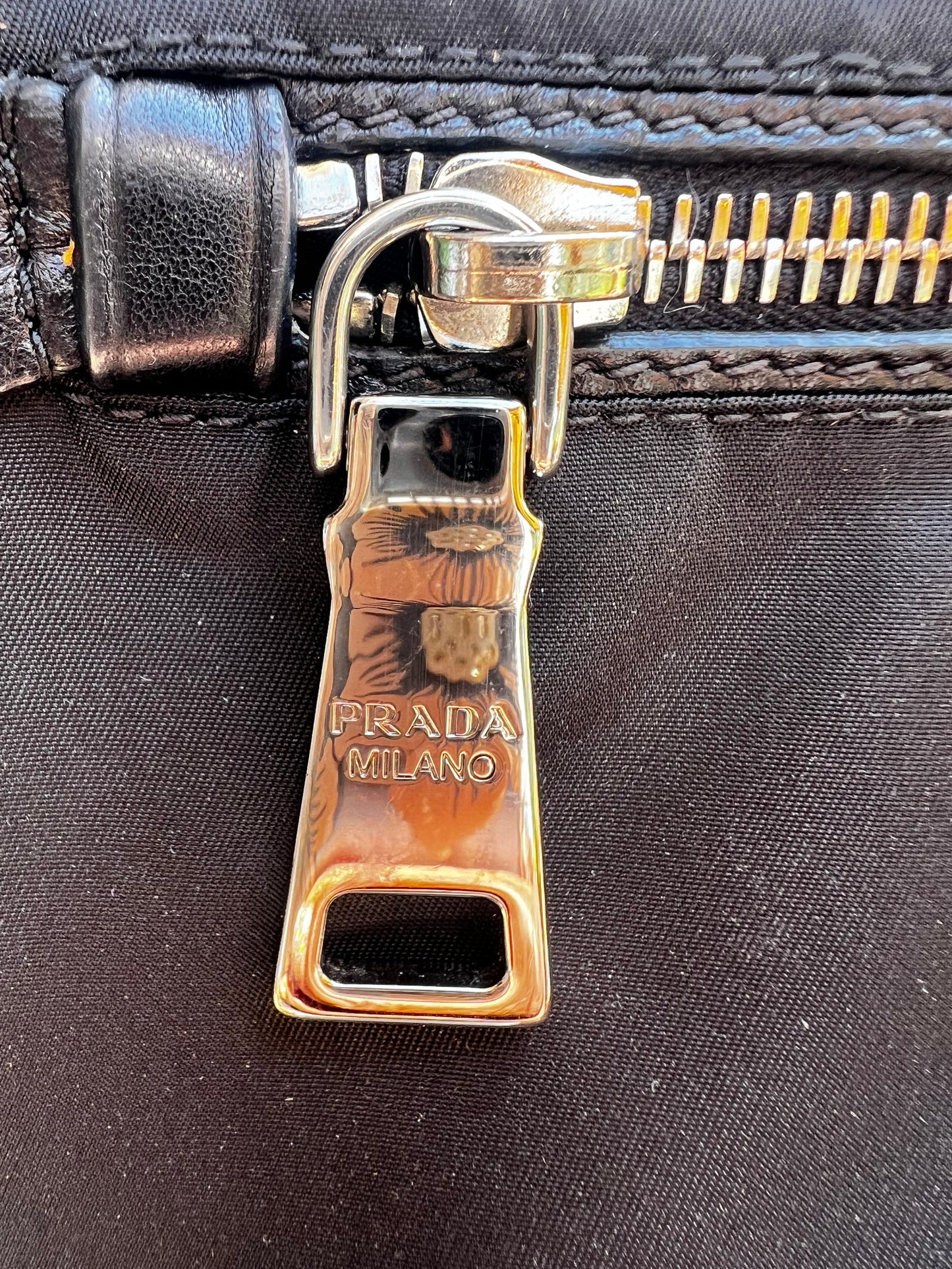 Prada Reversible Camouflage Black Tote