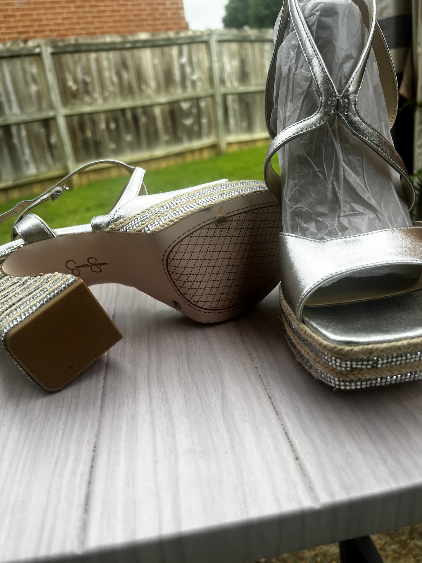 Jessica Simpson platform sandal.