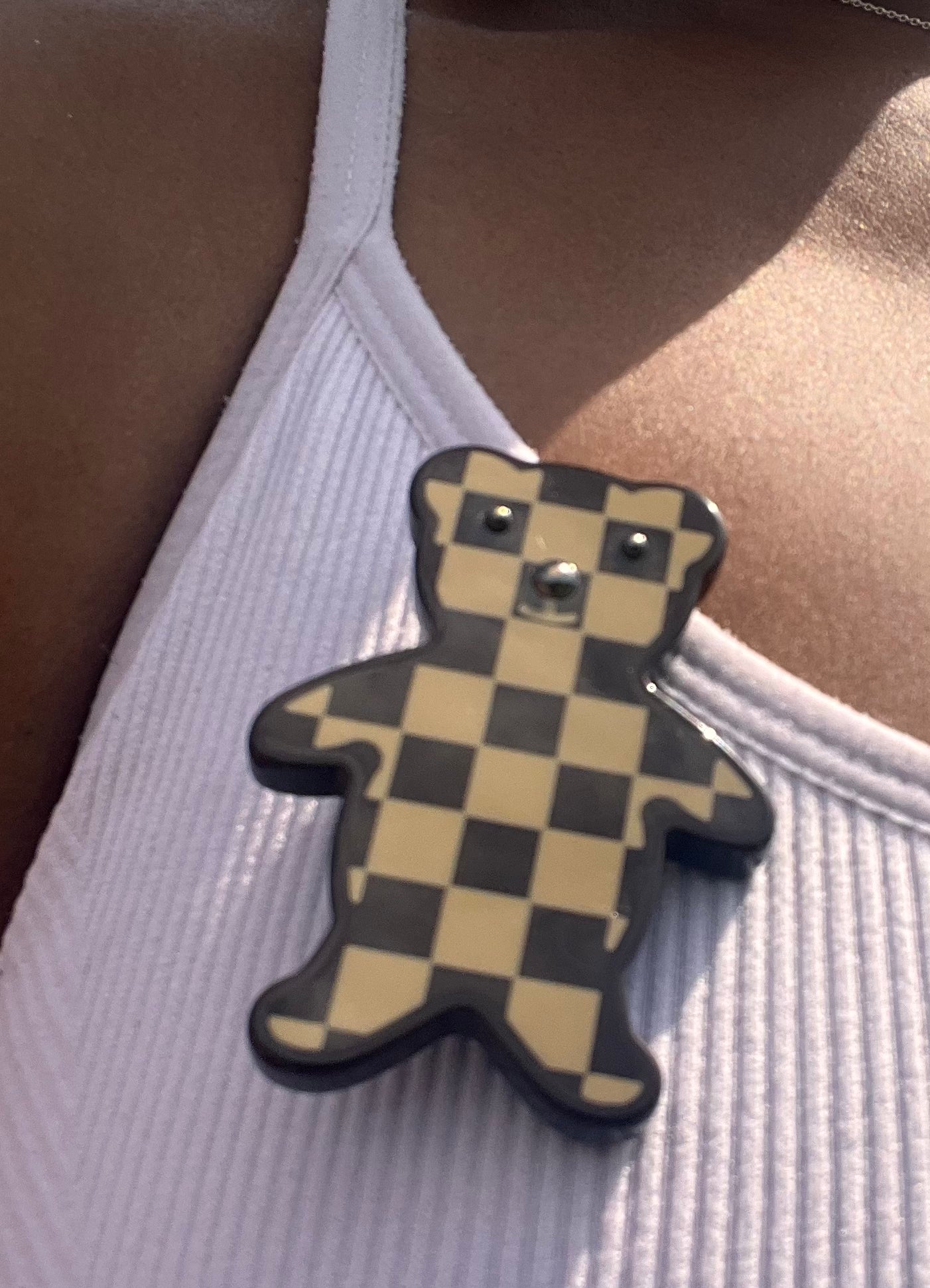 Louis Vuitton Resin Teddy Brooch