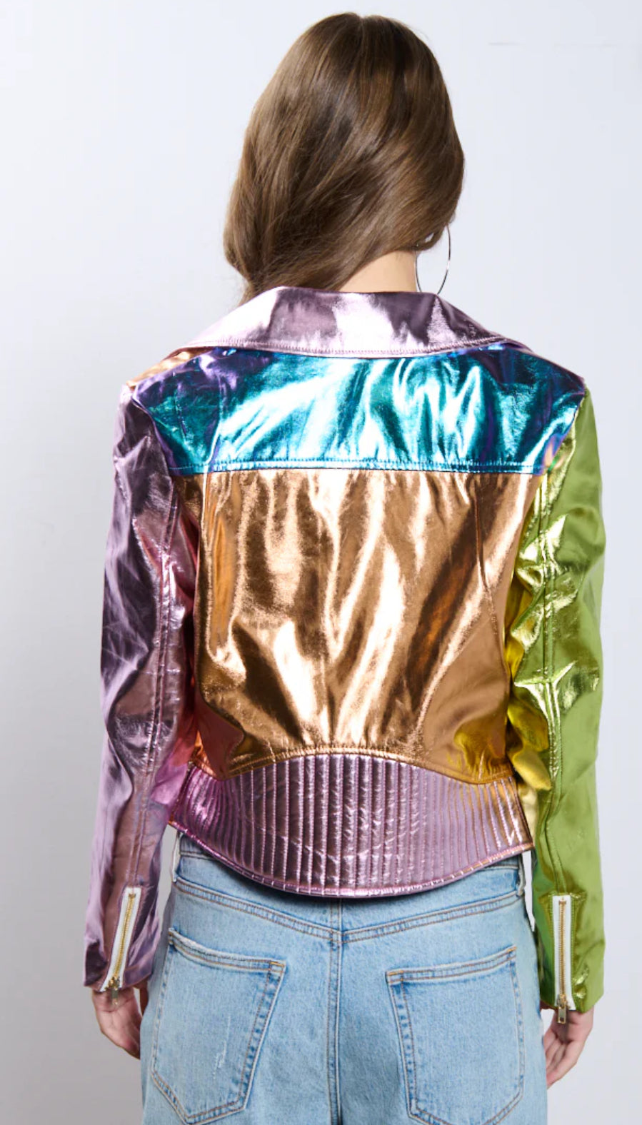 Metallic Moto Jacket