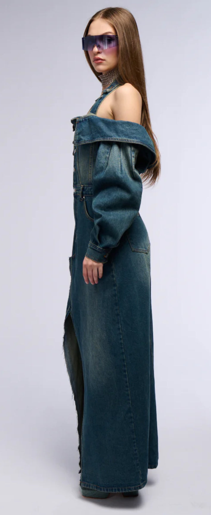 Denim Maxi Dress