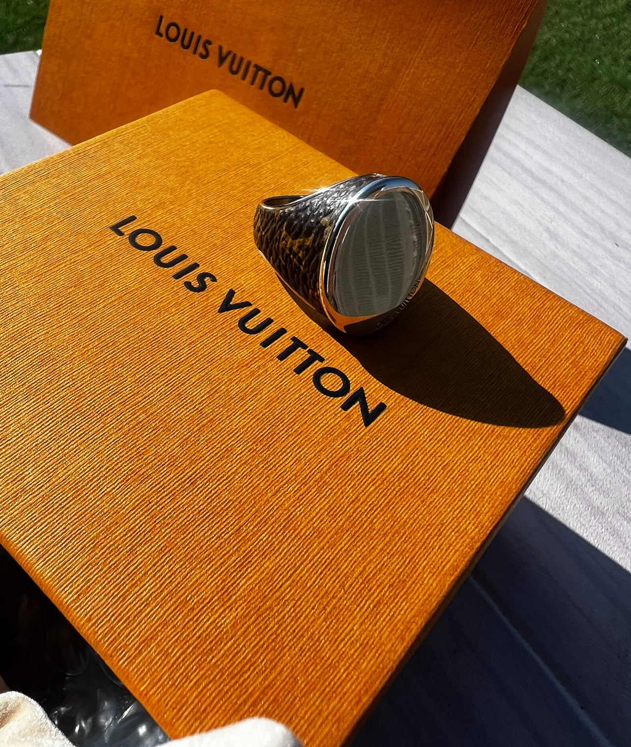 Louis Vuitton Monogram ring