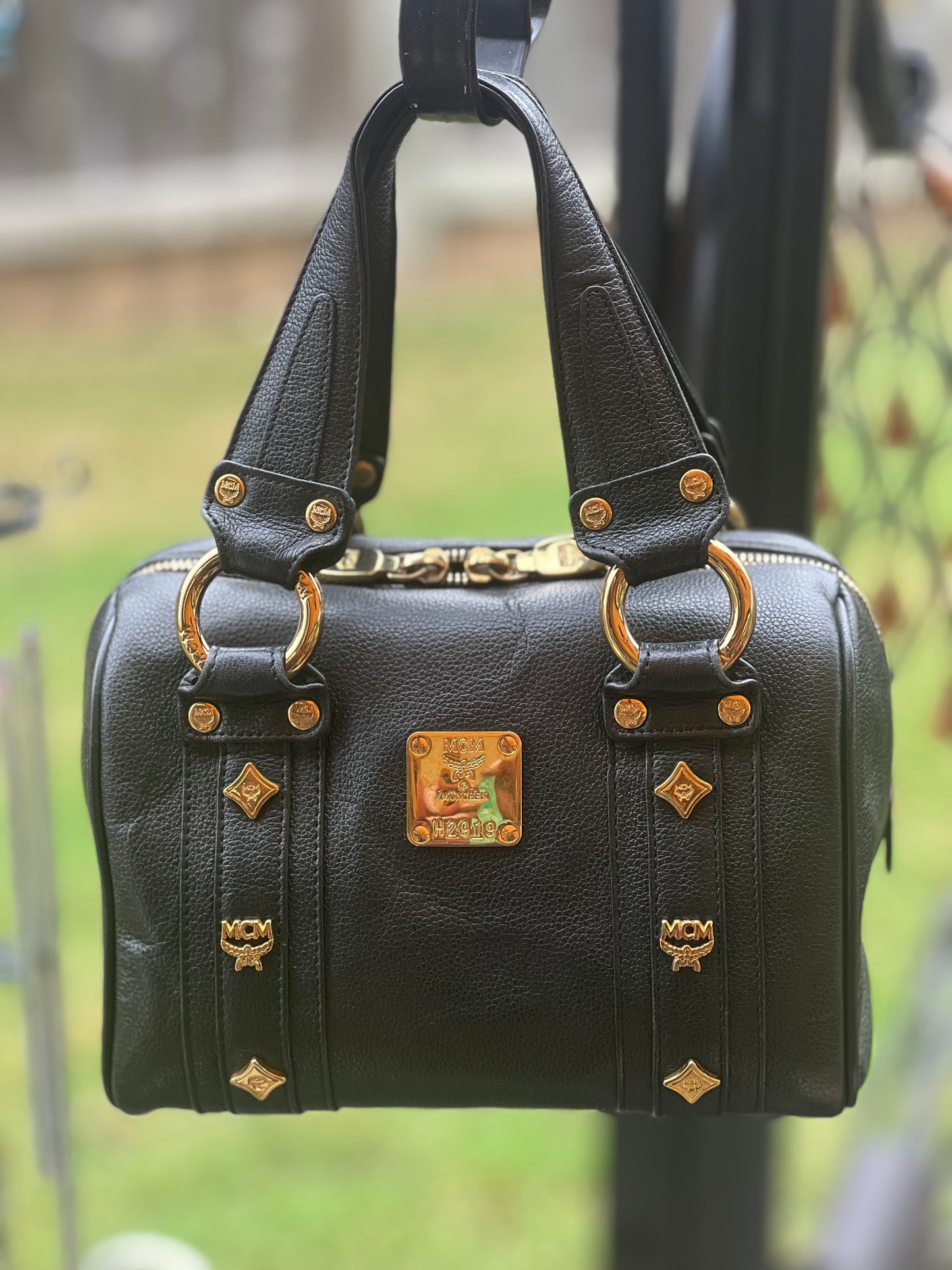 MCM mini Boston bag Black