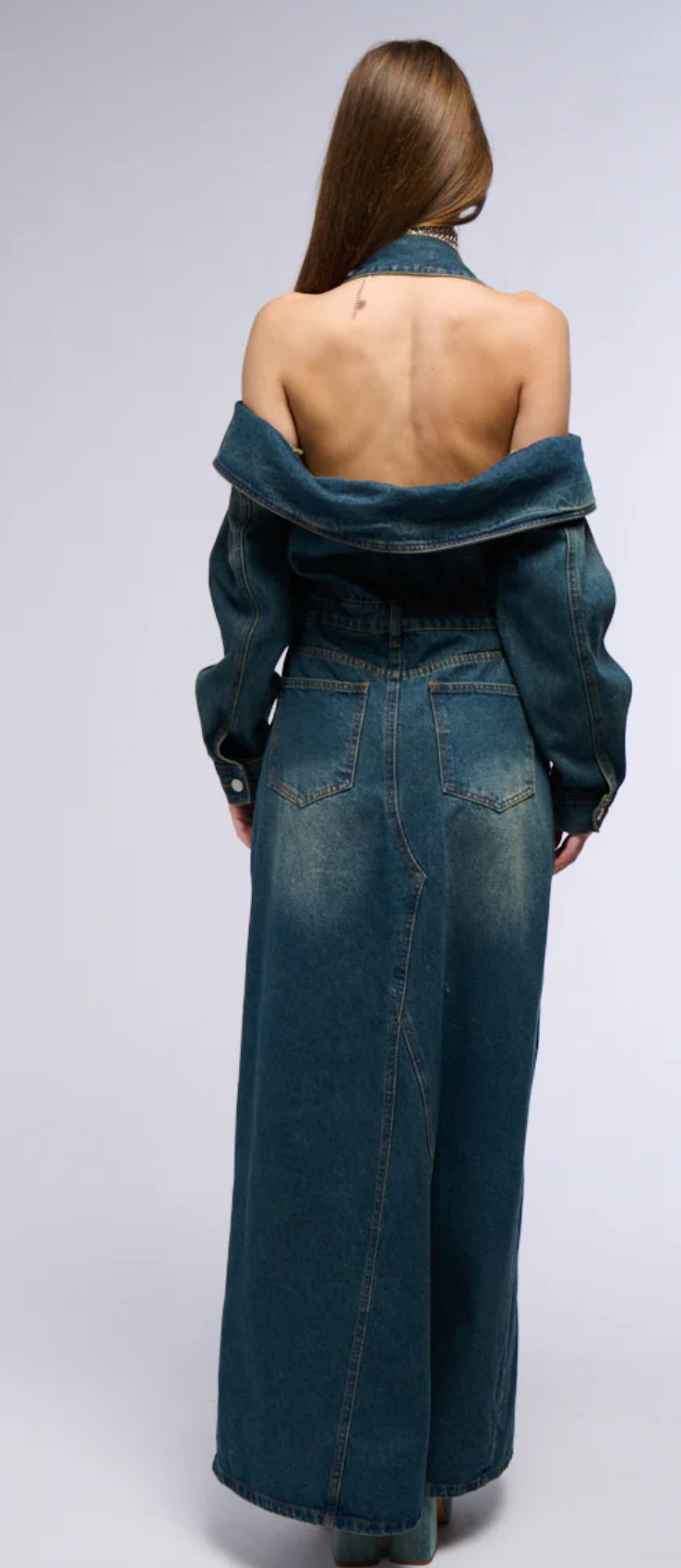 Denim Maxi Dress