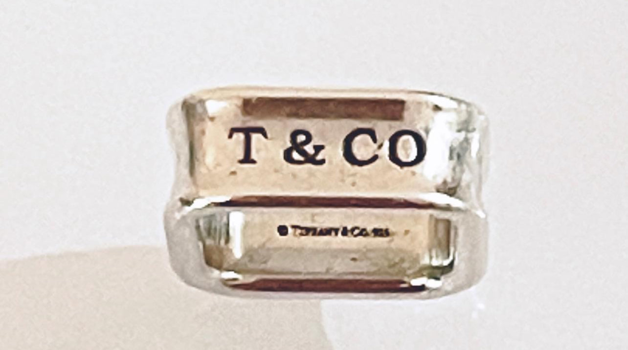 Tiffany & Co square 1837 ring