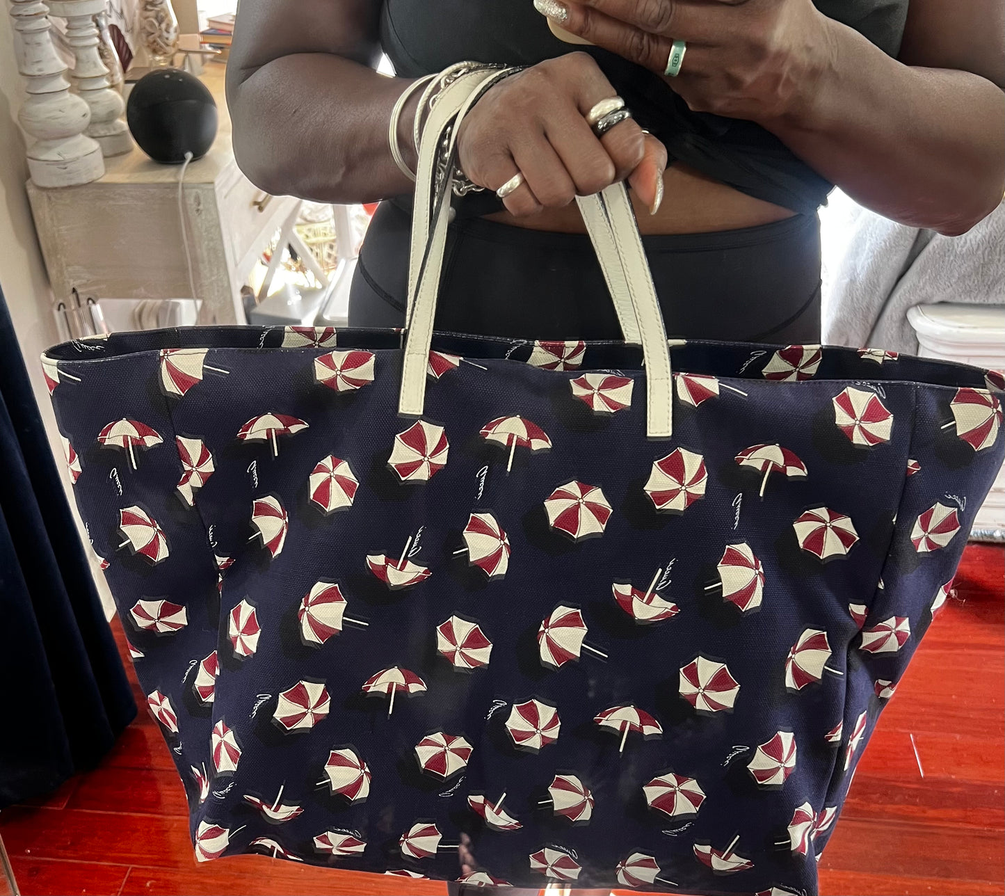Gucci canvas tote large