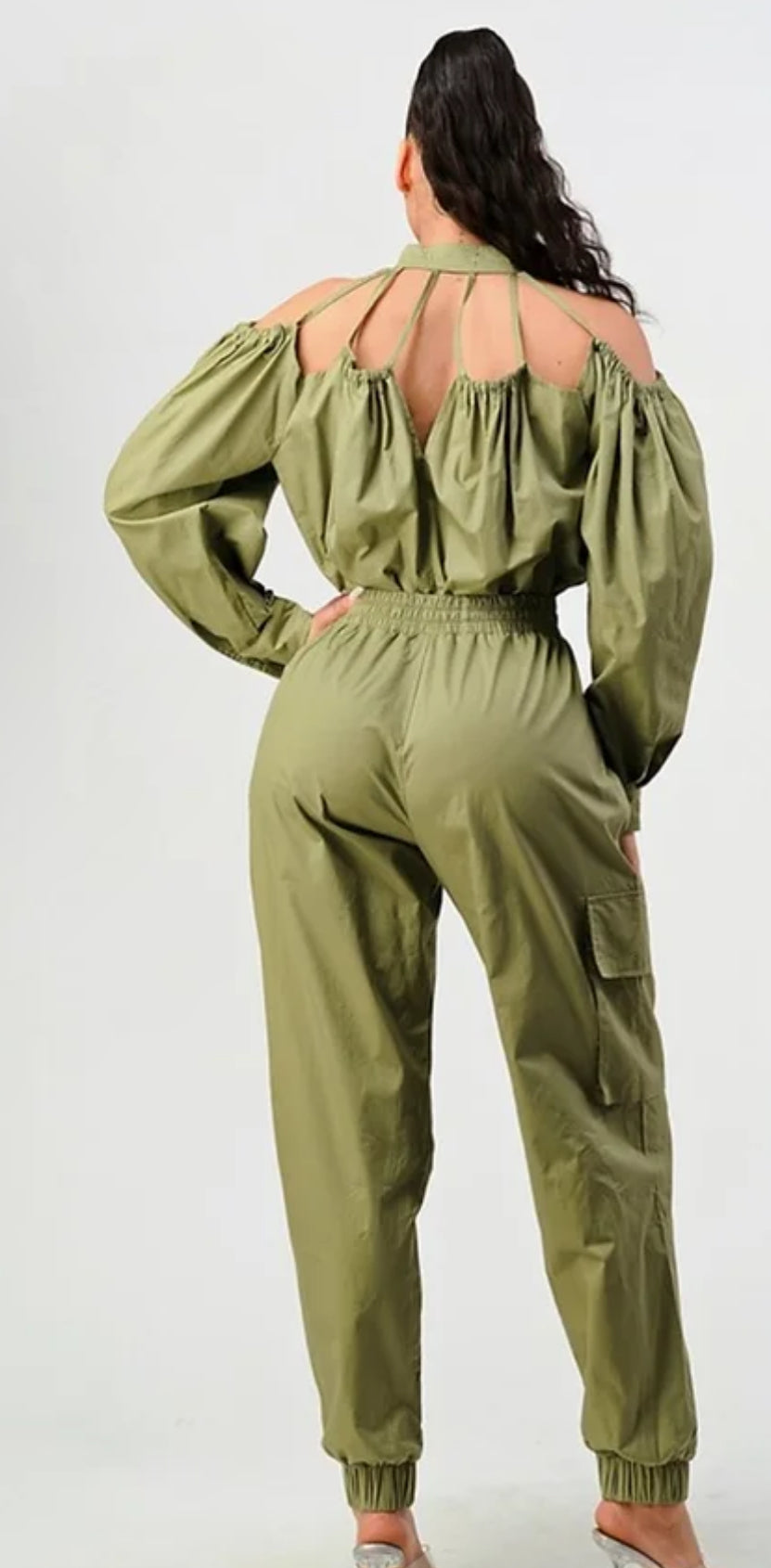Cold Shoulder Jumpsuit