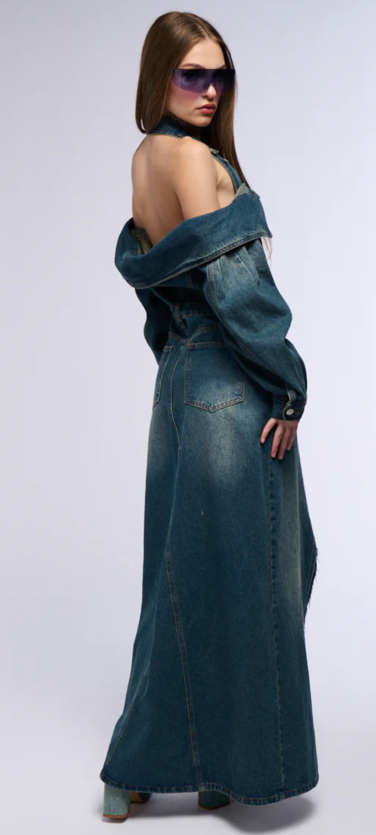 Denim Maxi Dress