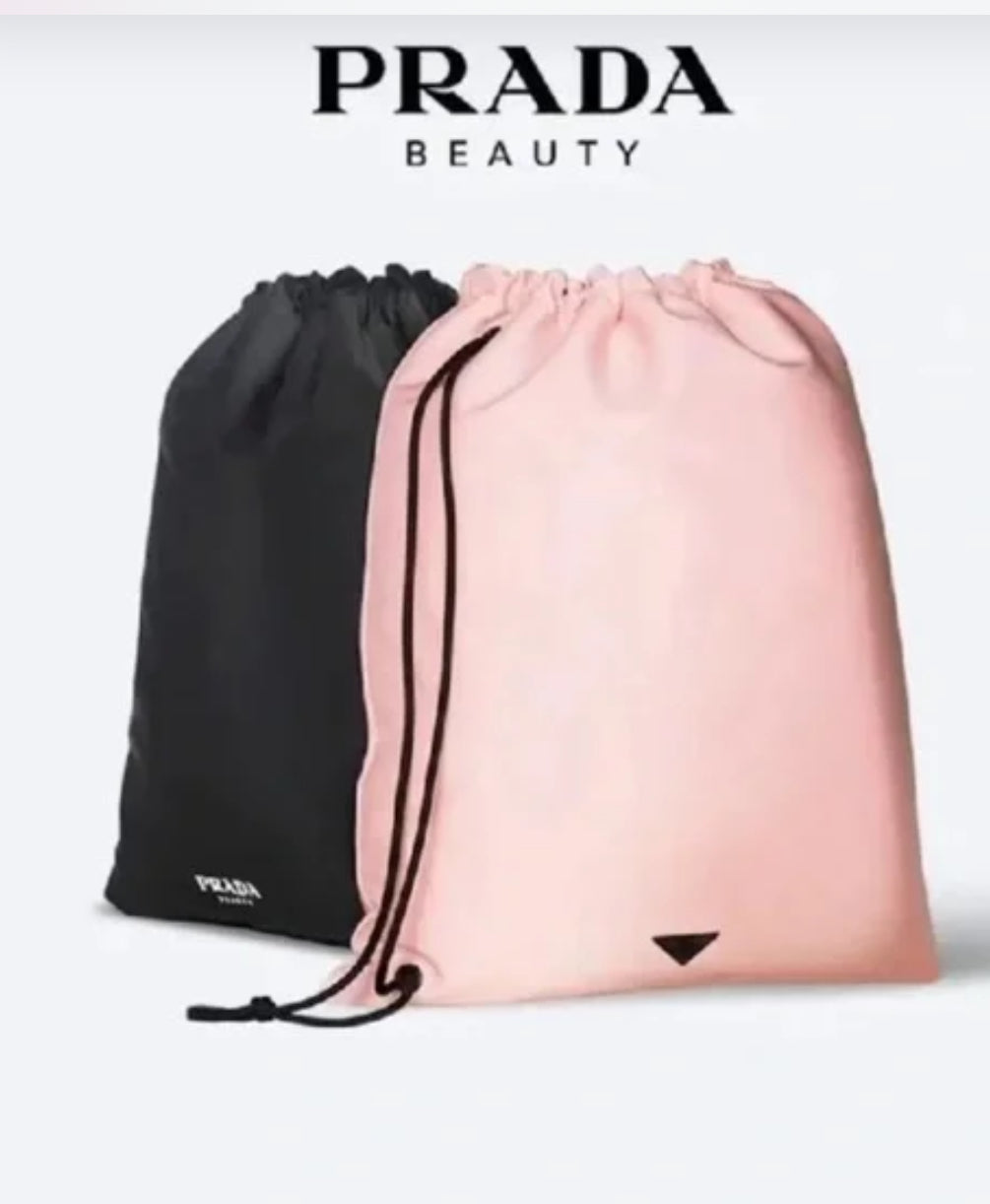 Prada reversible satin backpack
