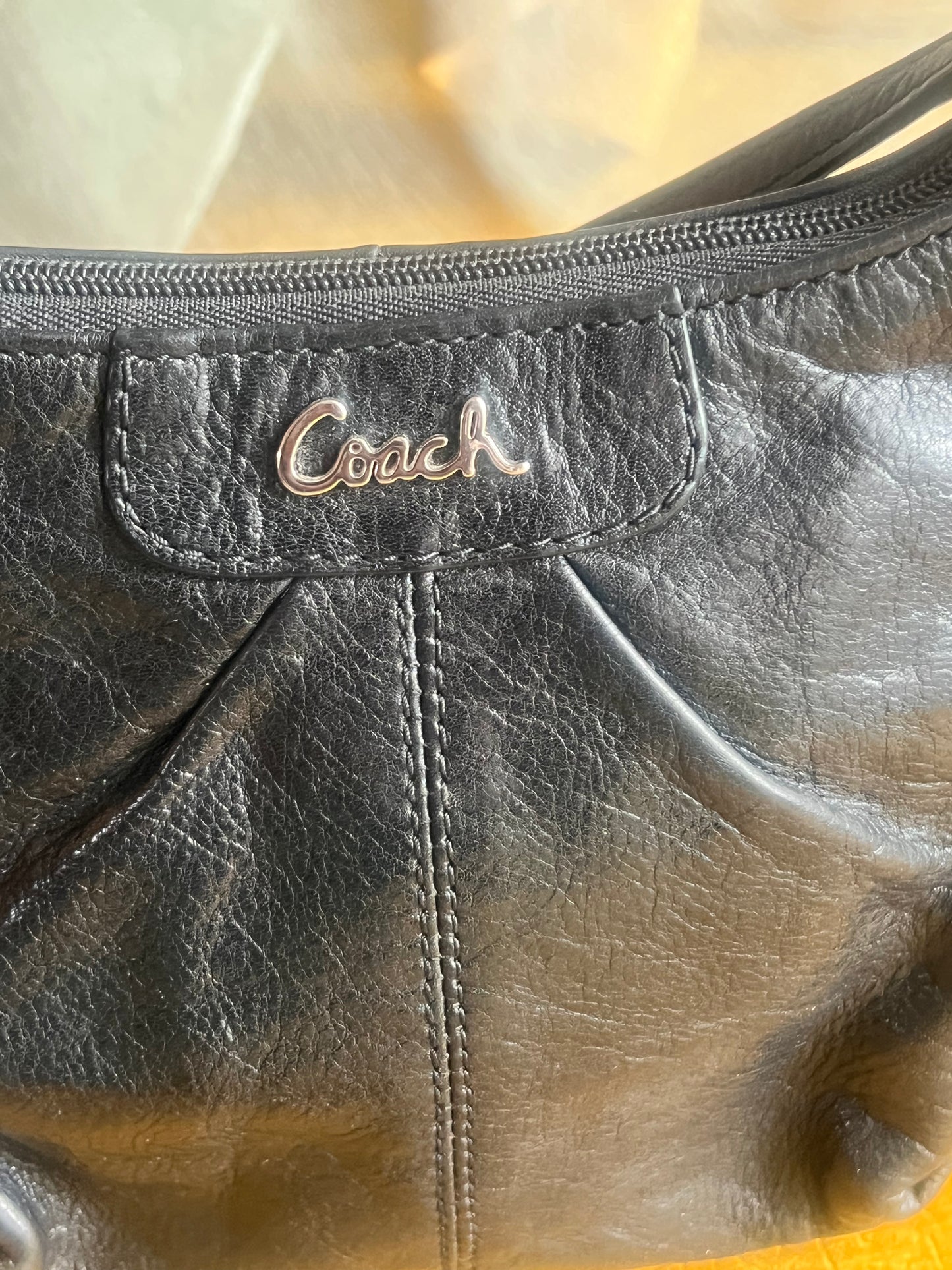 Coach Black Leather Crossbody Bag