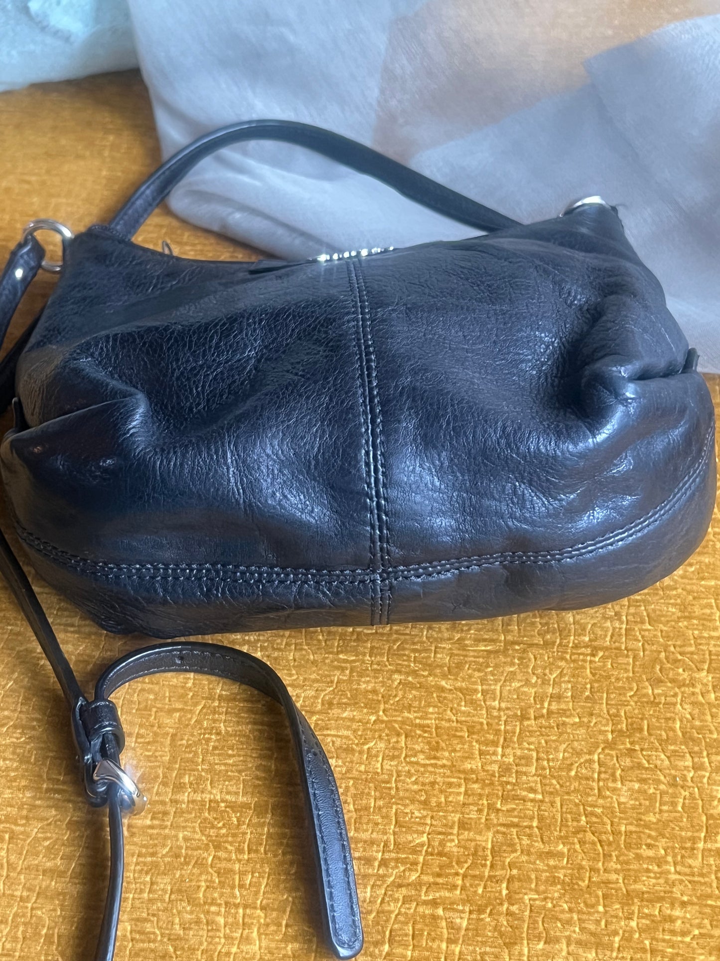 Coach Black Leather Crossbody Bag