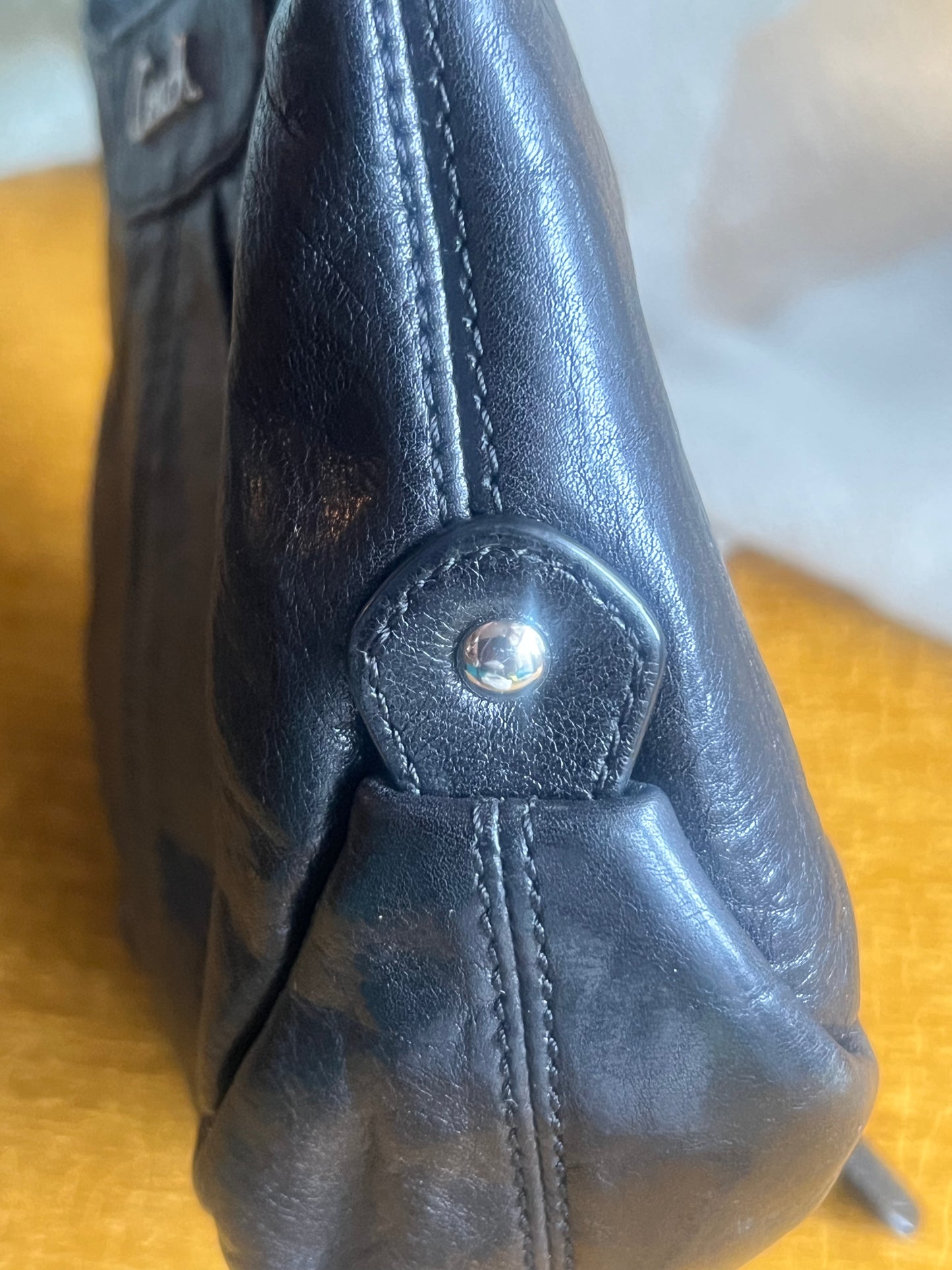 Coach Black Leather Crossbody Bag