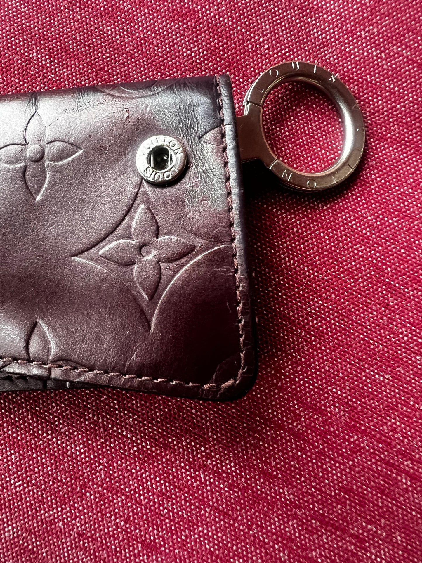 Louis Vuitton Crochette PM Key Ring Monogram Matte Violet