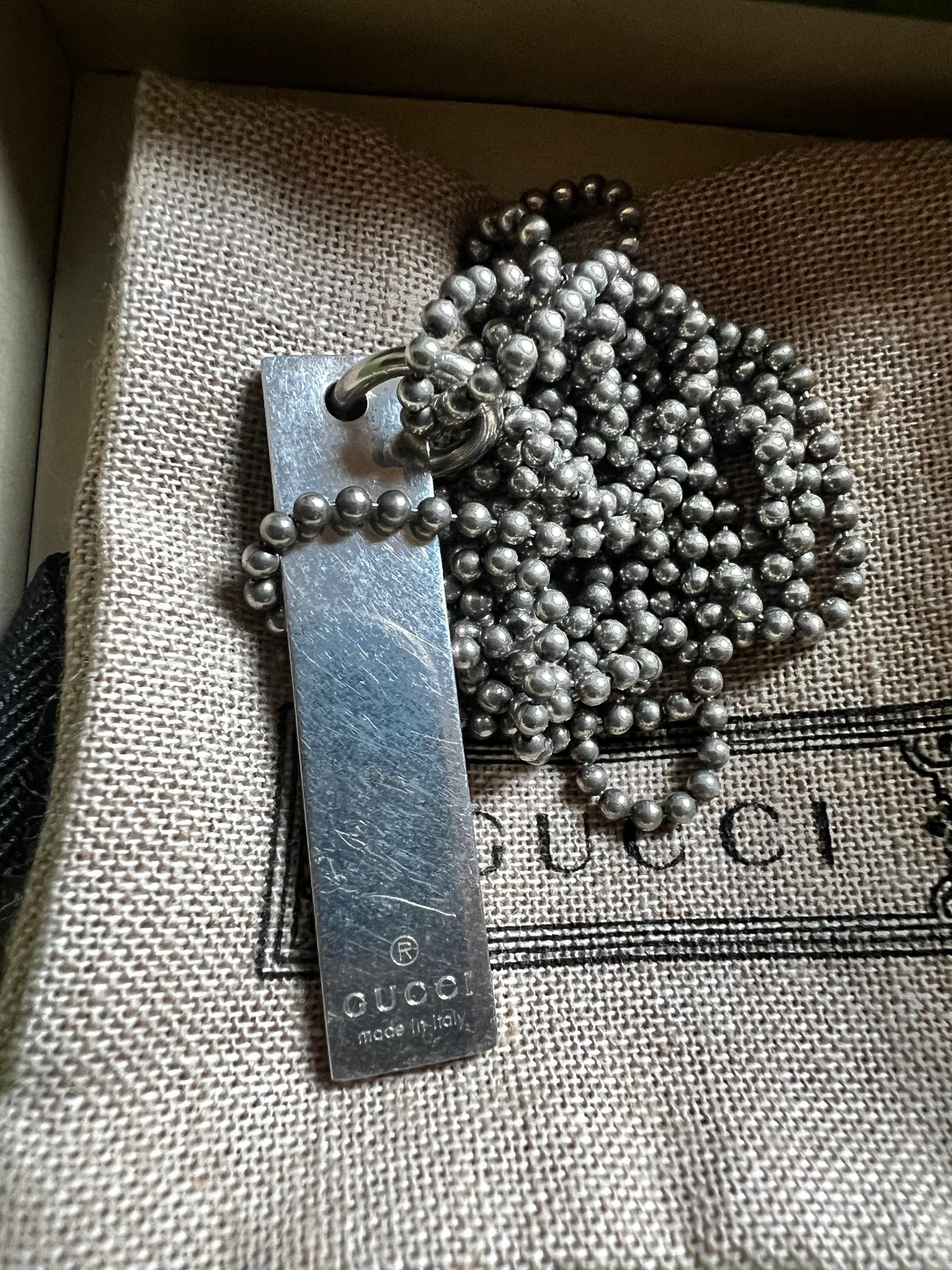 Gucci Double Chain Necklace Unisex 10"