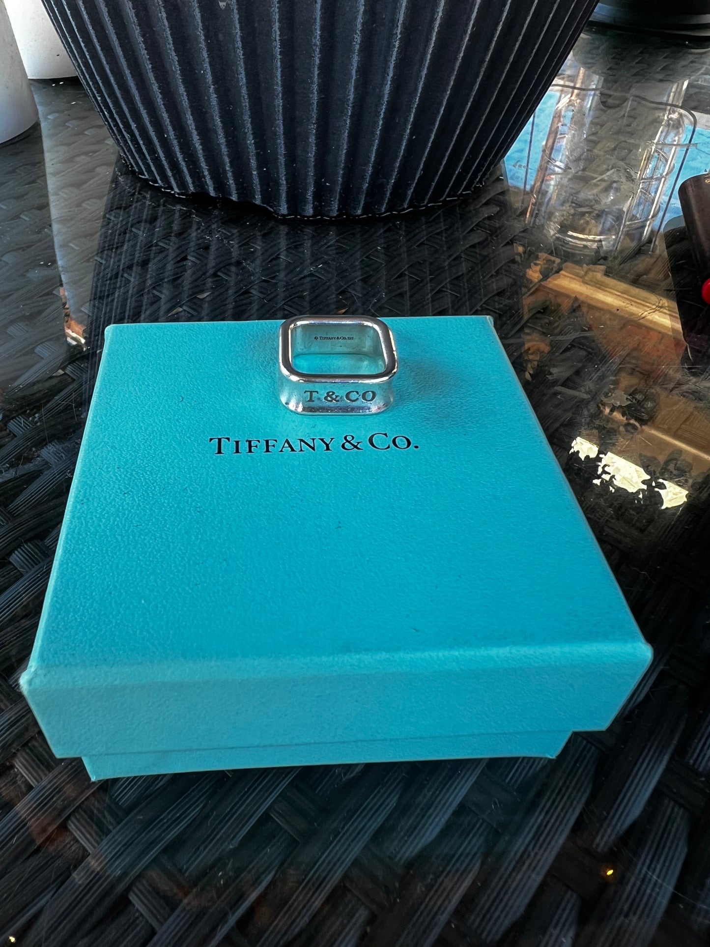 Tiffany & Co square 1837 ring