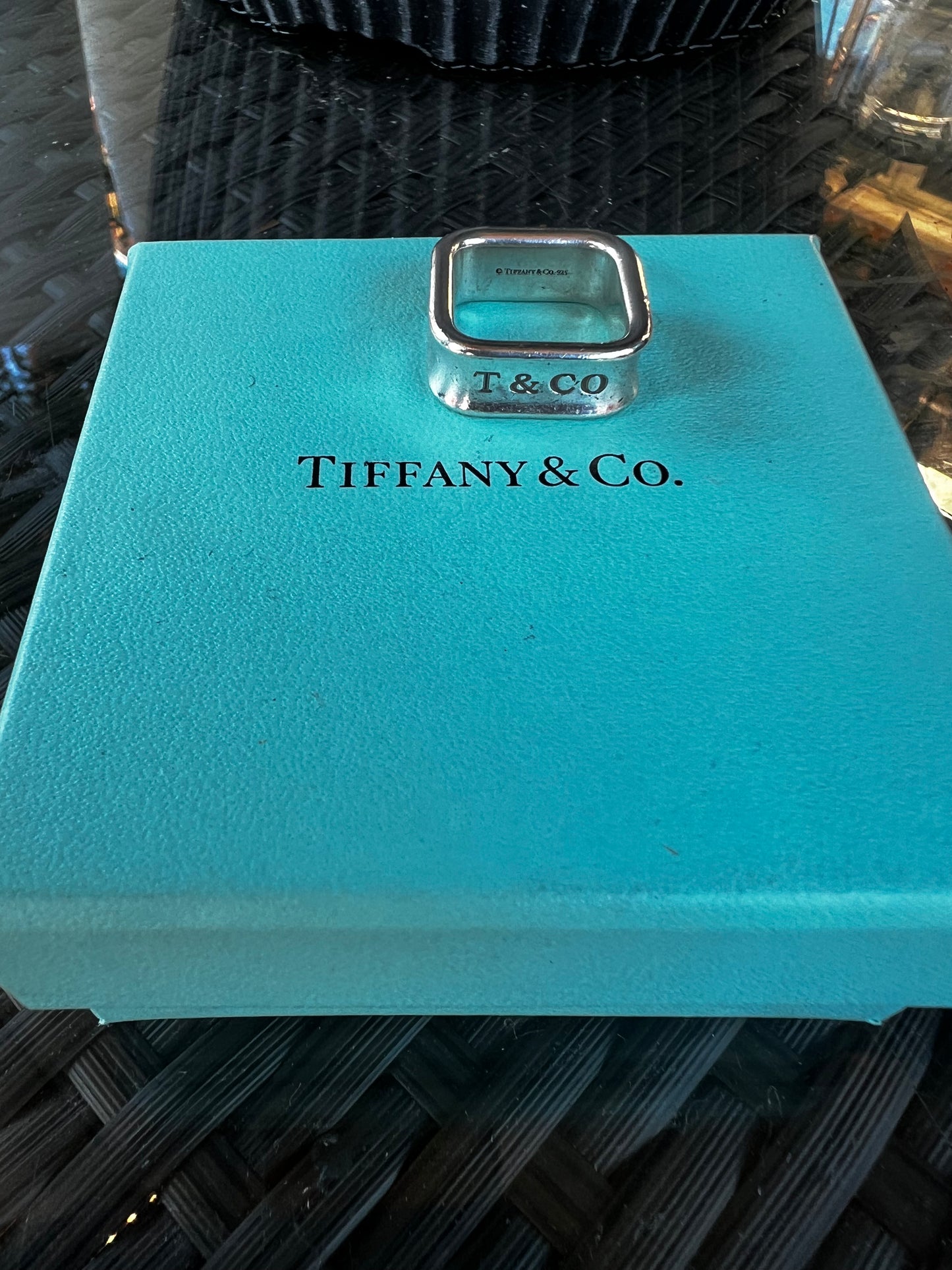 Tiffany & Co square 1837 ring