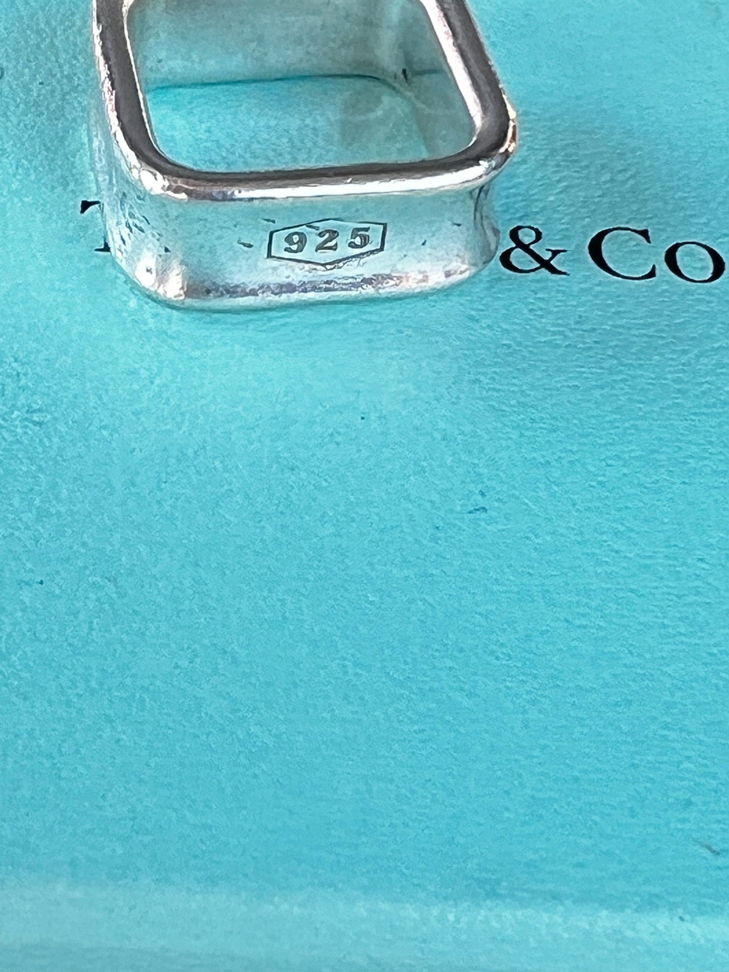 Tiffany & Co square 1837 ring