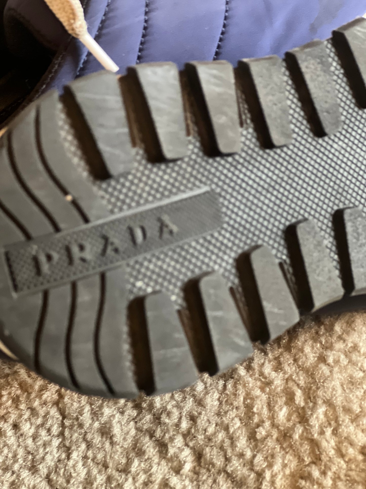 Prada nylon navy runners
