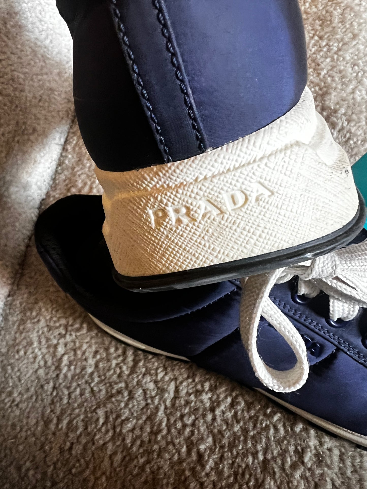 Prada nylon navy runners