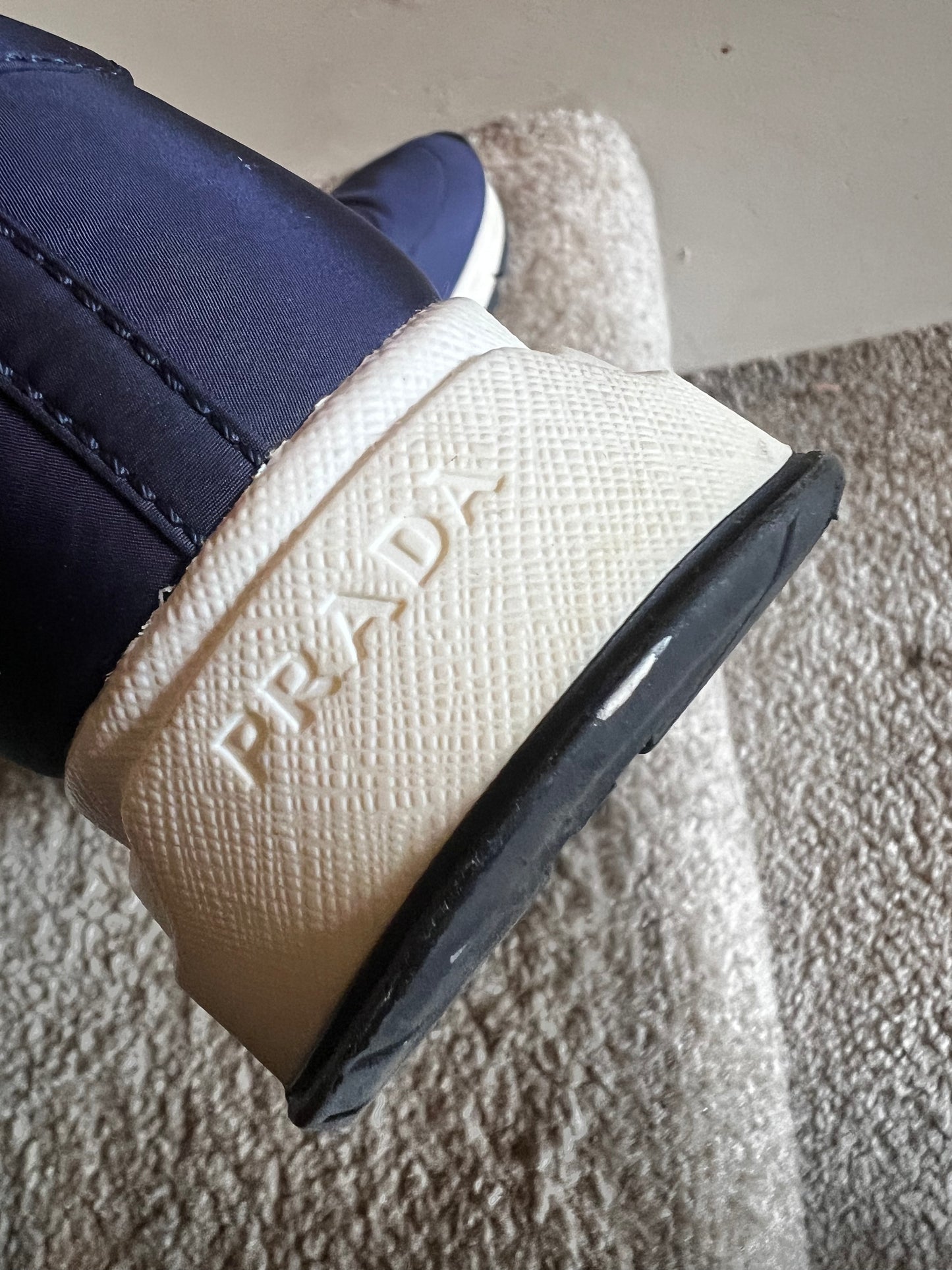 Prada nylon navy runners