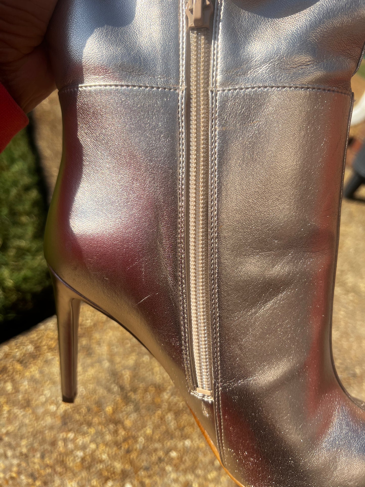Guess bronze metallic boot