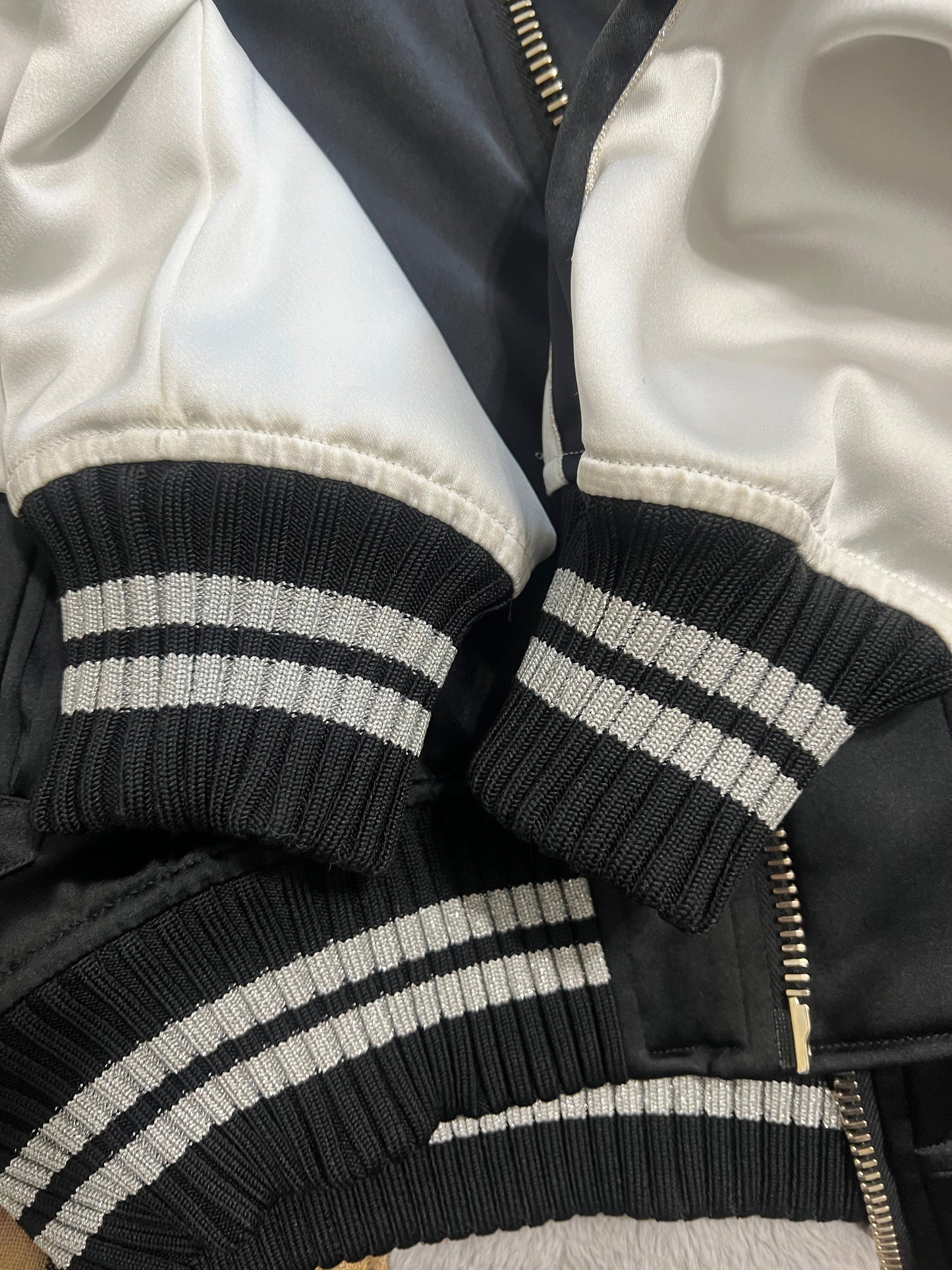 Virgil Abloh satin Bomber Jacket