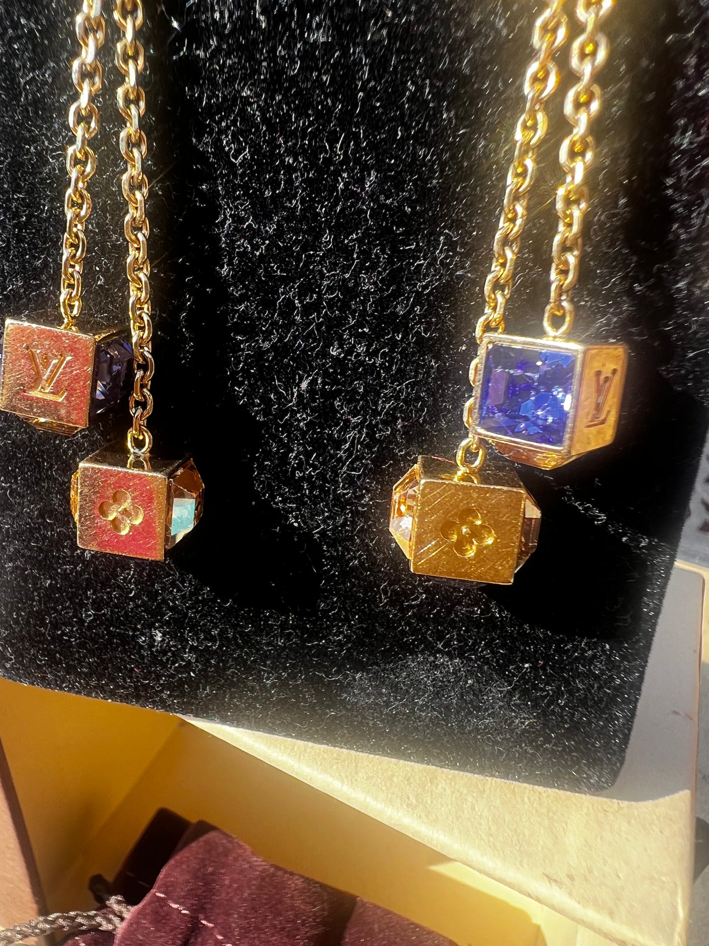 Louis Vuitton Cube Earrings