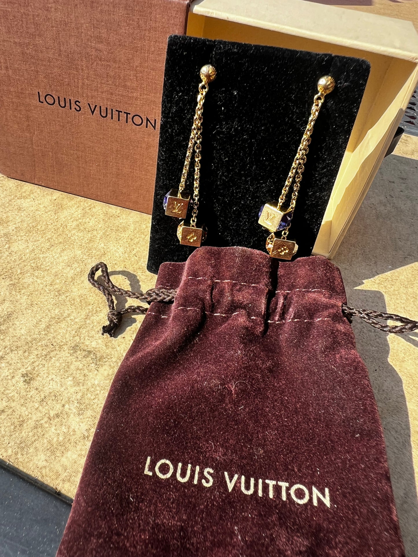 Louis Vuitton Cube Earrings