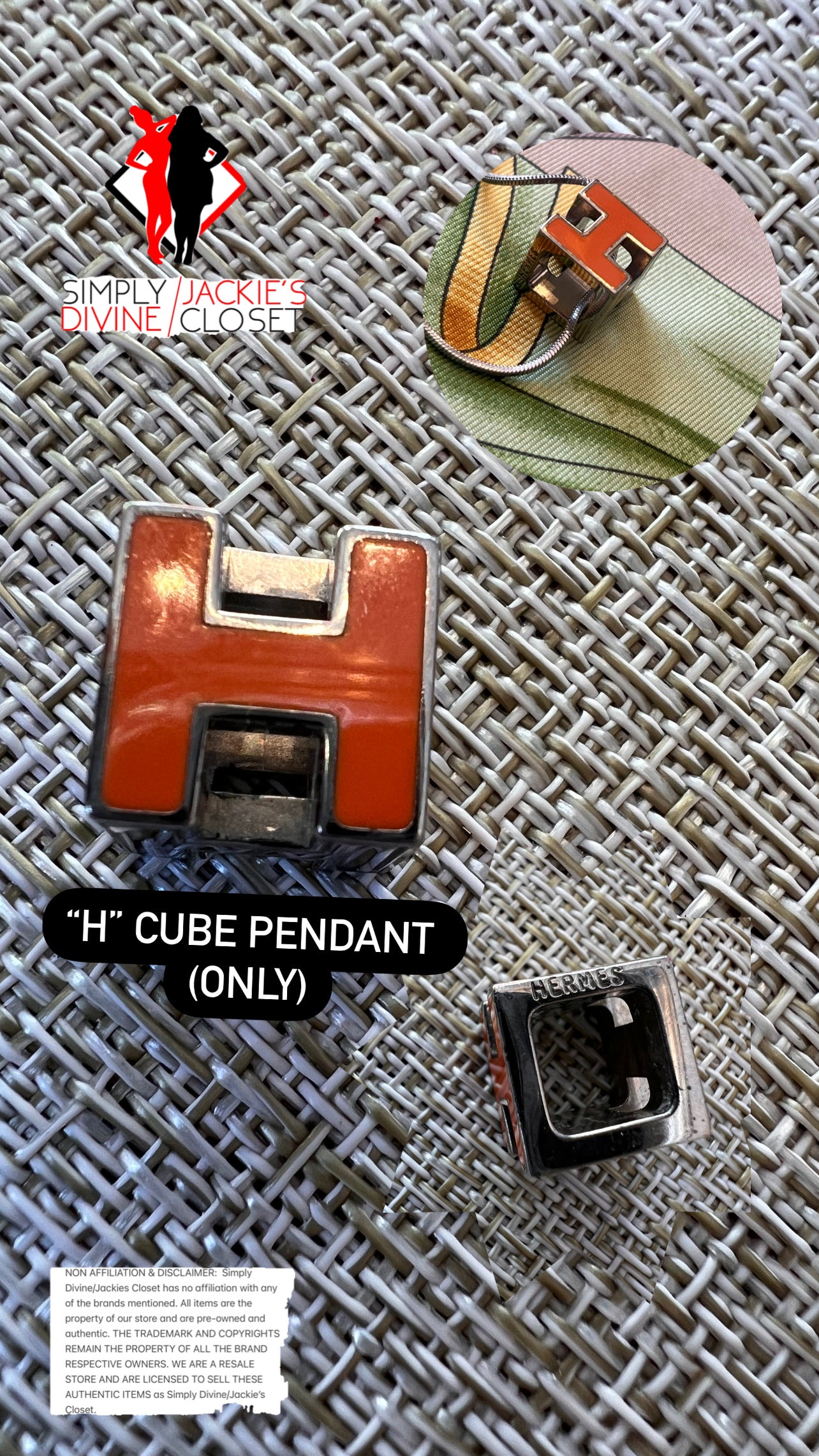 Hermes H pendant (only)
