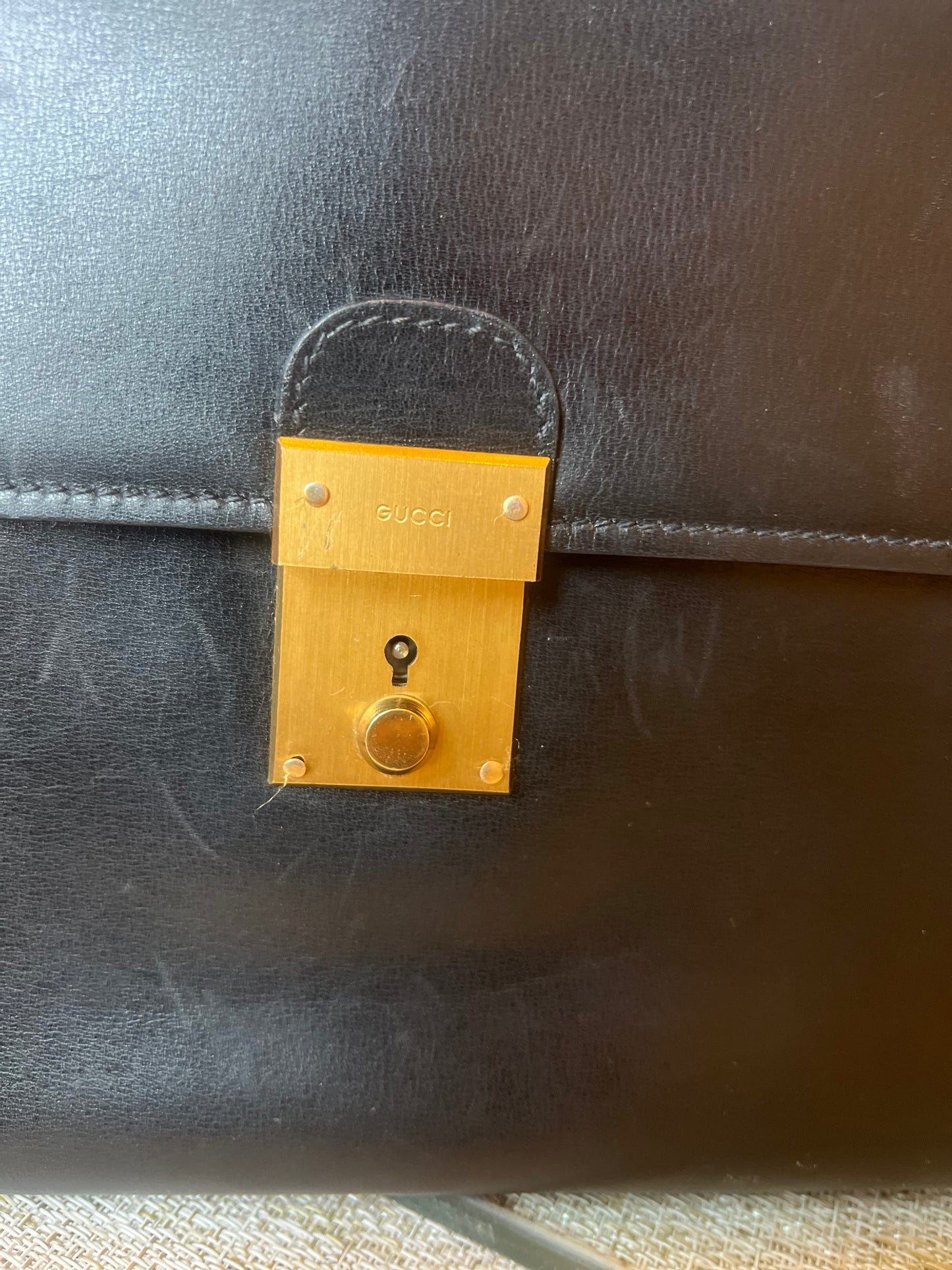 Gucci leather clutch