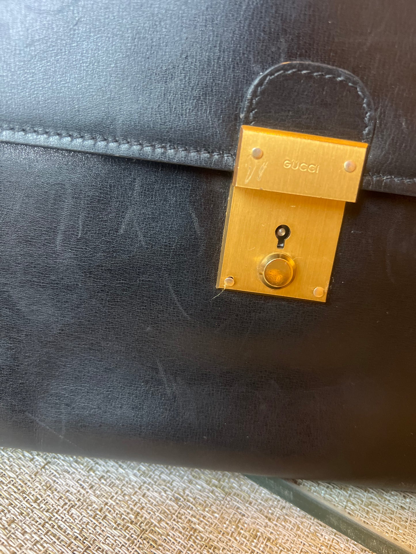 Gucci leather clutch