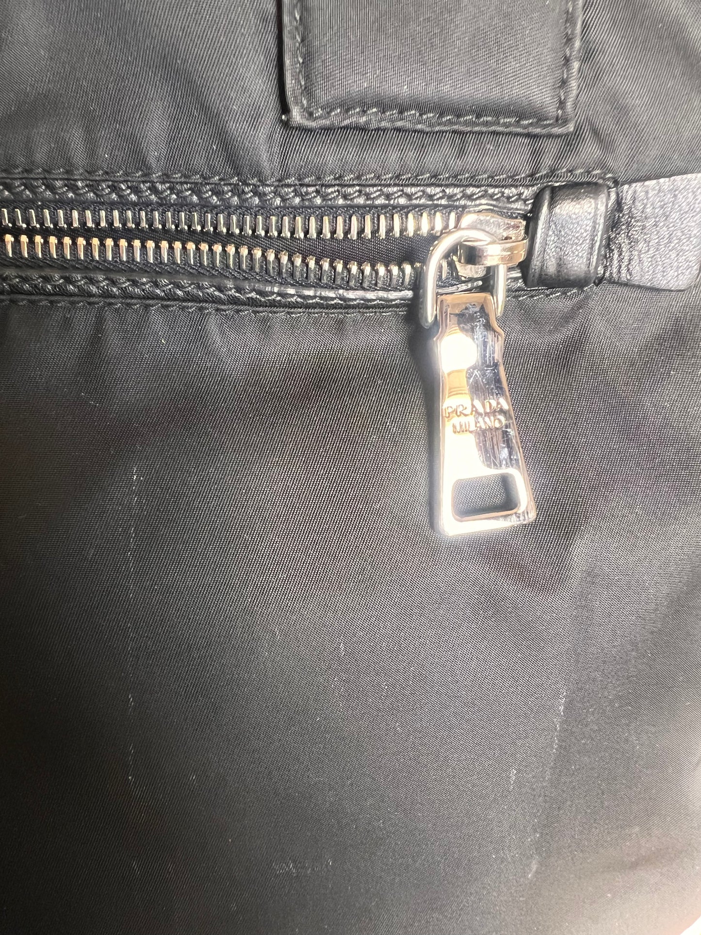 Prada Reversible Camouflage Black Tote