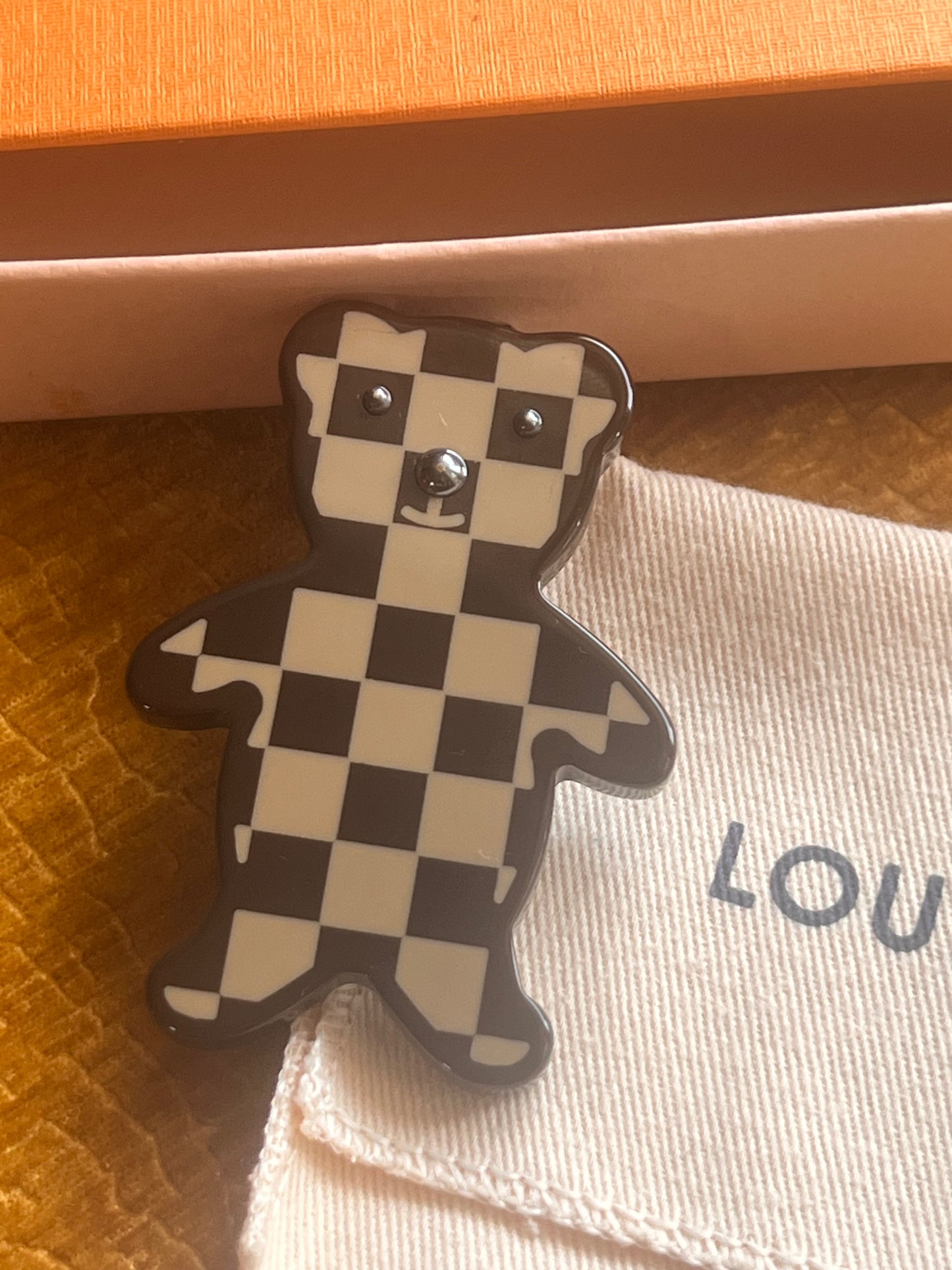 Louis Vuitton Resin Teddy Brooch