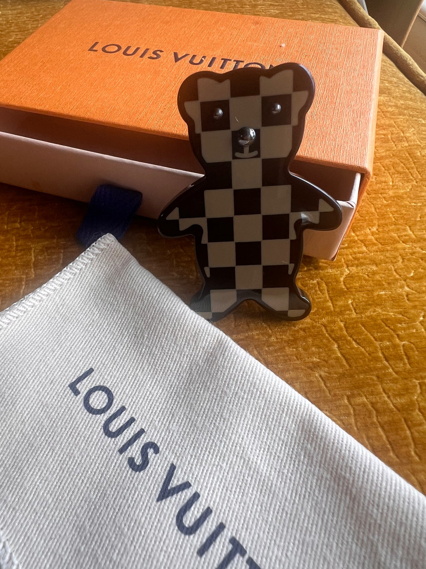 Louis Vuitton Resin Teddy Brooch