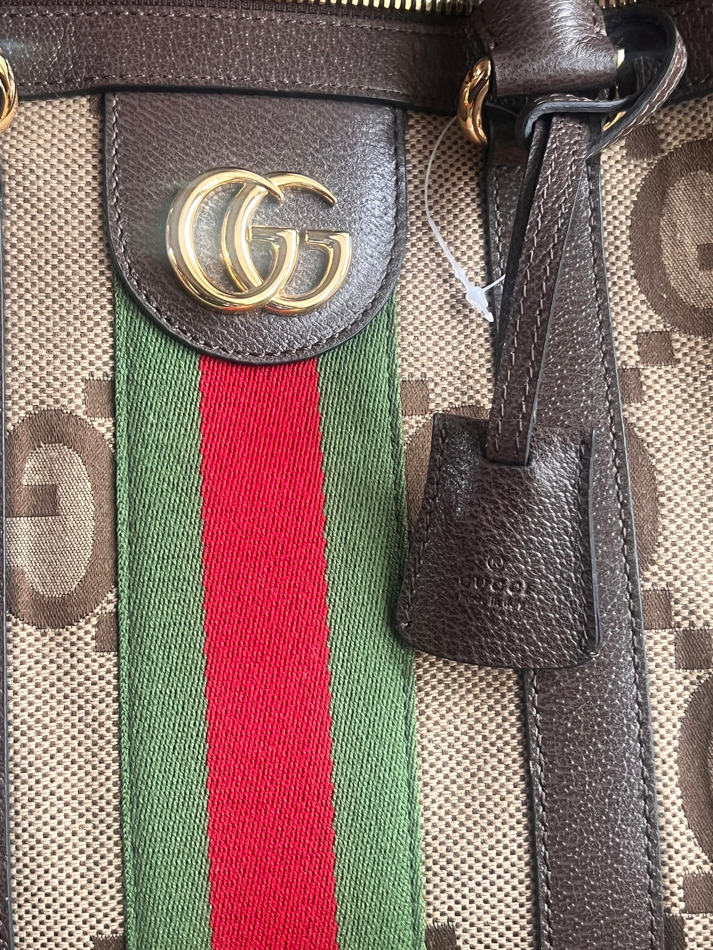 Gucci GG Jumbo Duffle Bag With Strap NEW