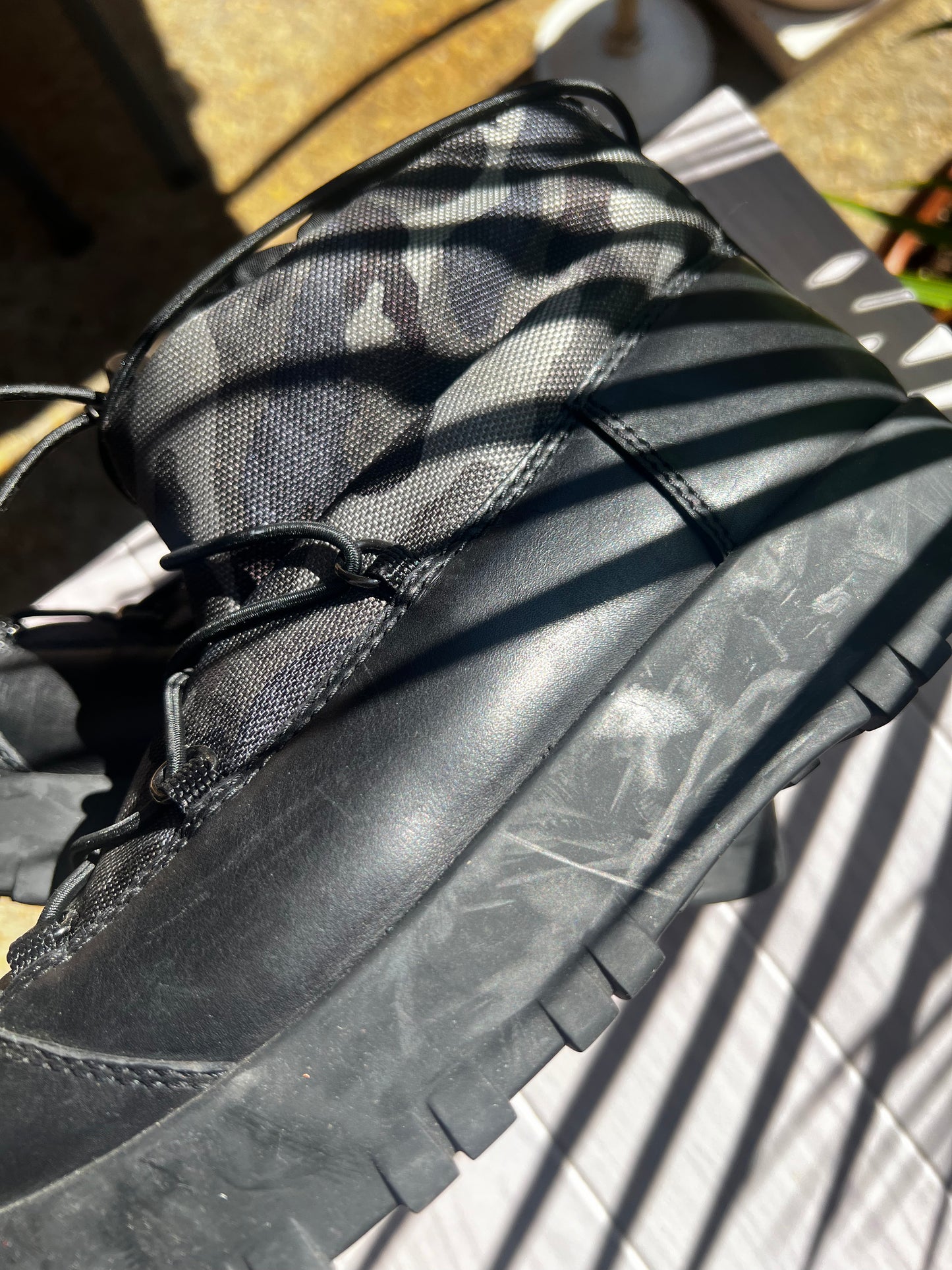 Prada Sports camouflage boot