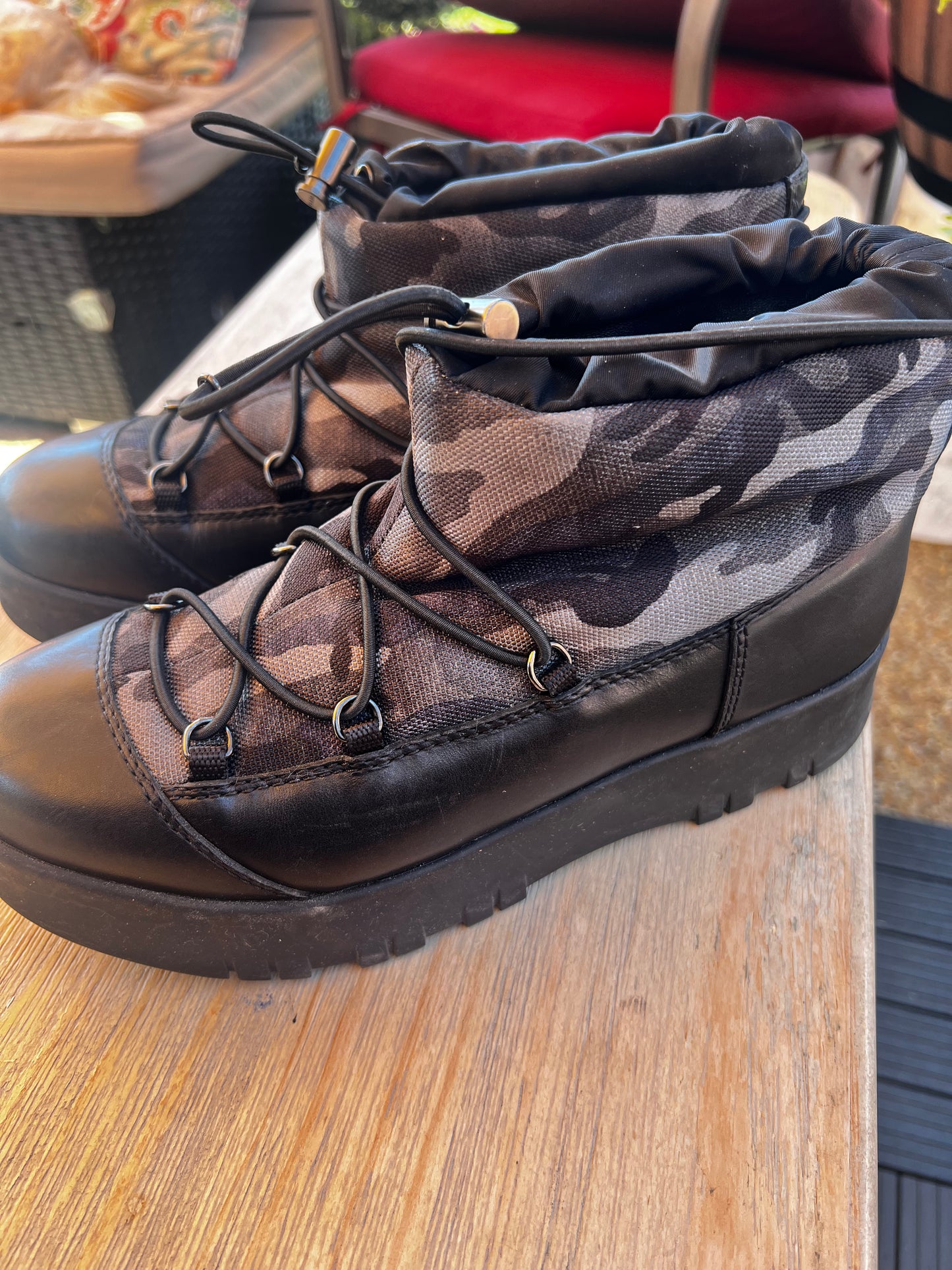 Prada Sports camouflage boot