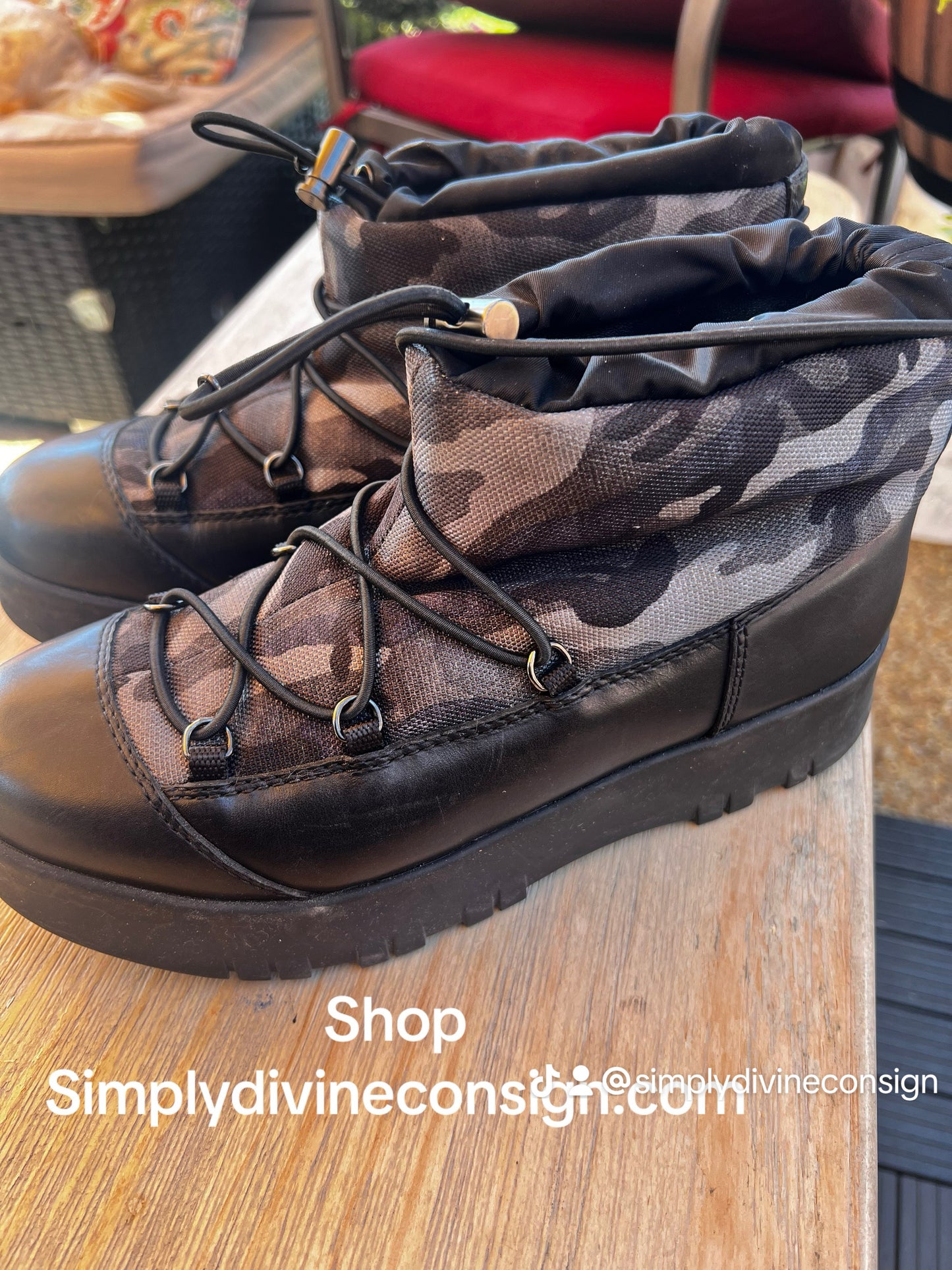 Prada Sports camouflage boot