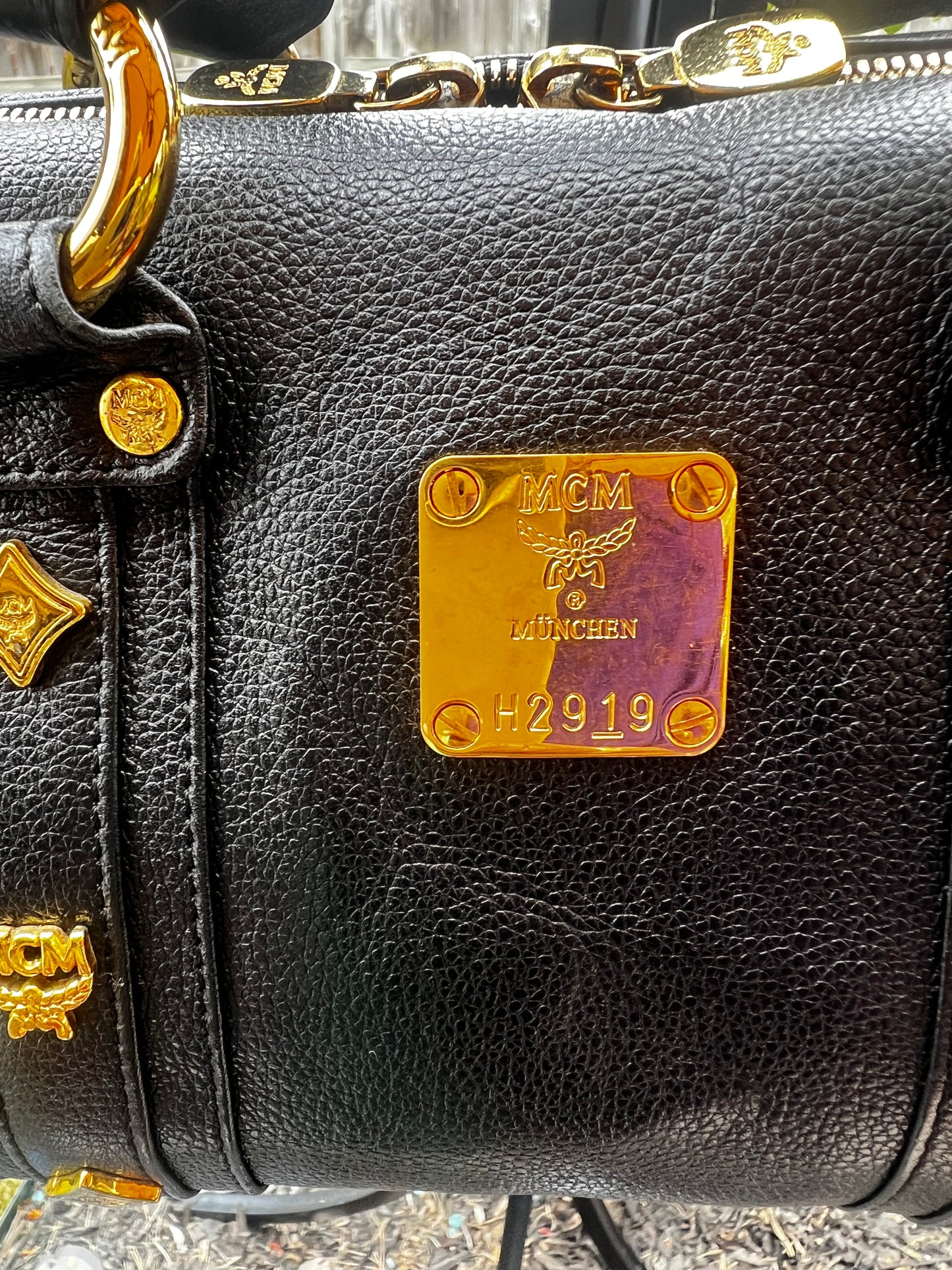 MCM mini Boston bag Black