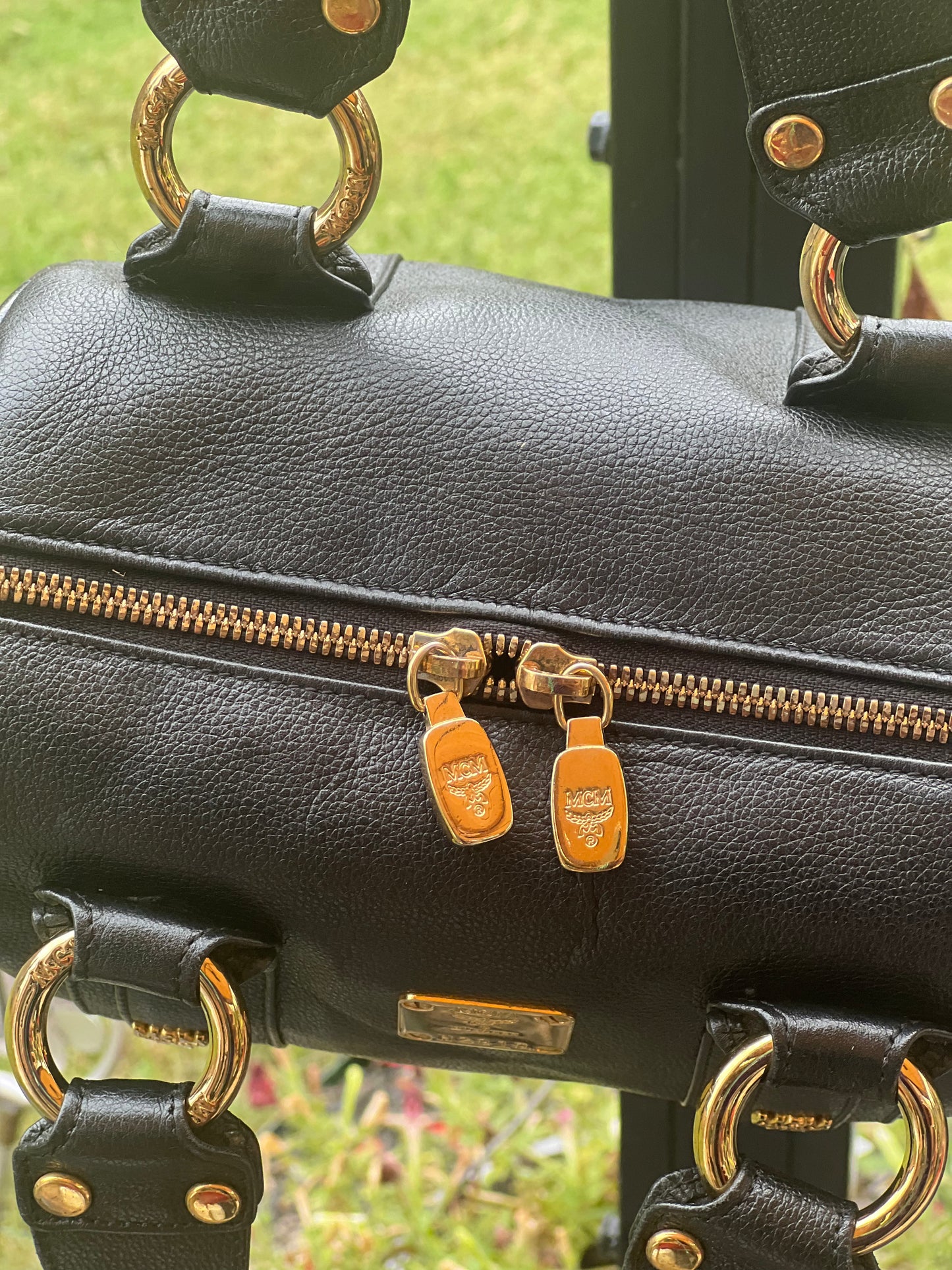MCM mini Boston bag Black