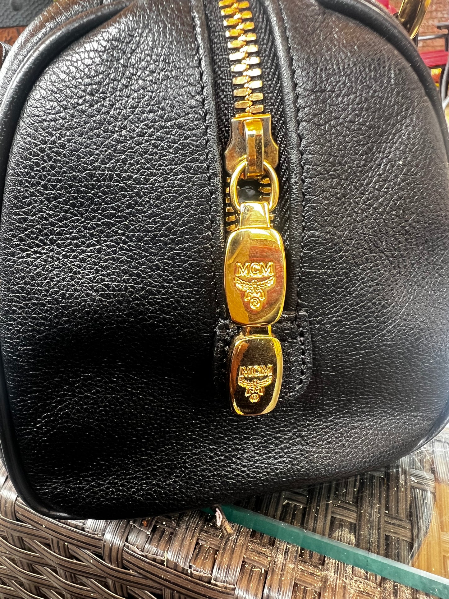 MCM mini Boston bag Black