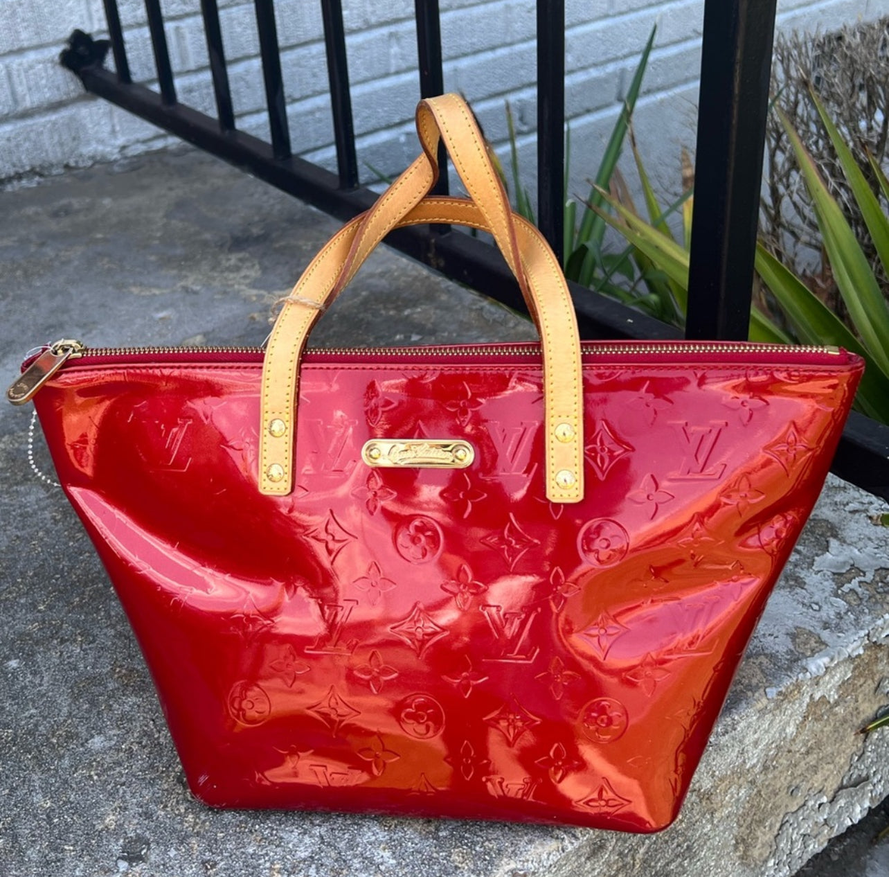 Louis Vuitton Red Vernis Leather