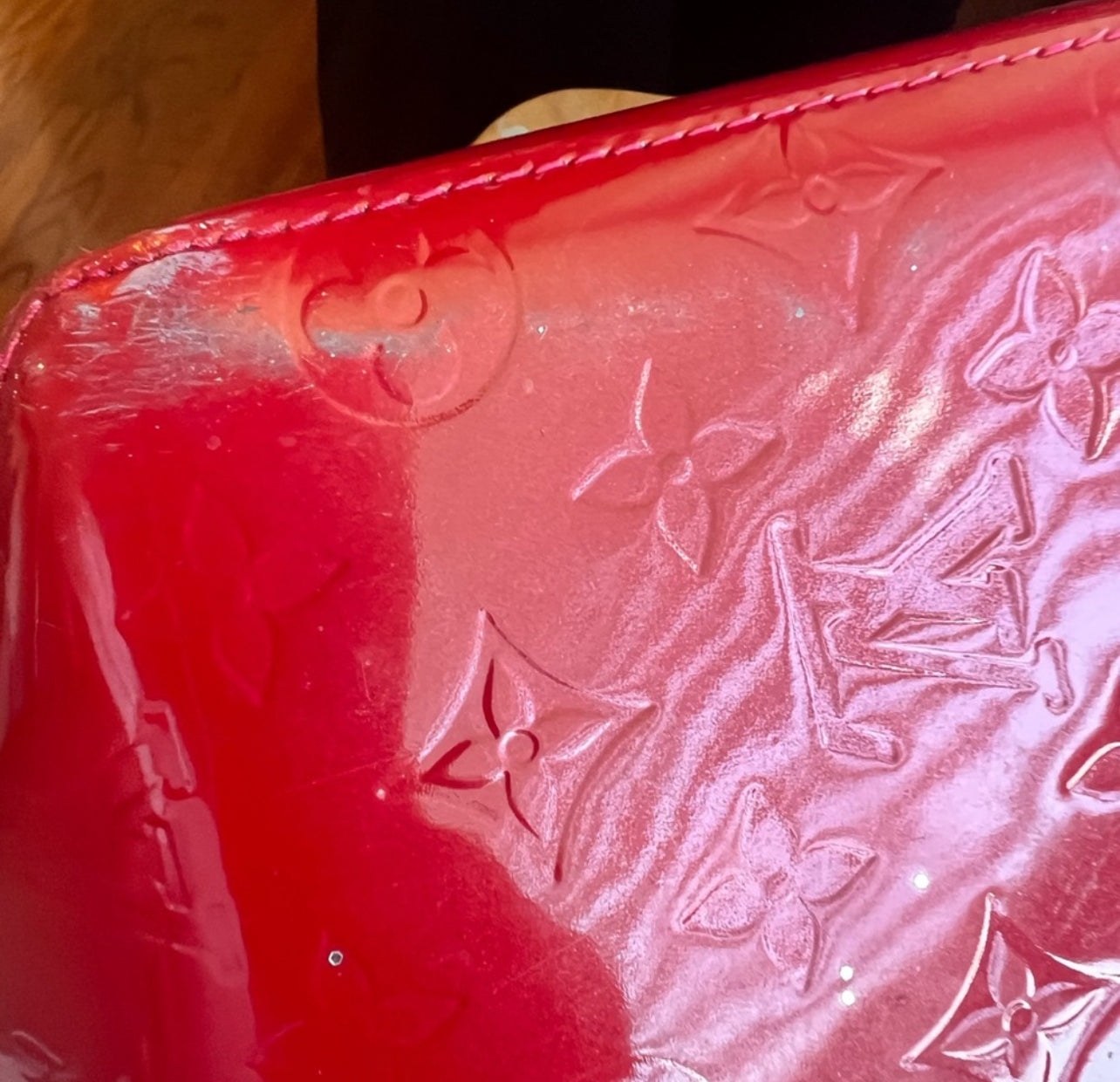 Louis Vuitton Red Vernis Leather
